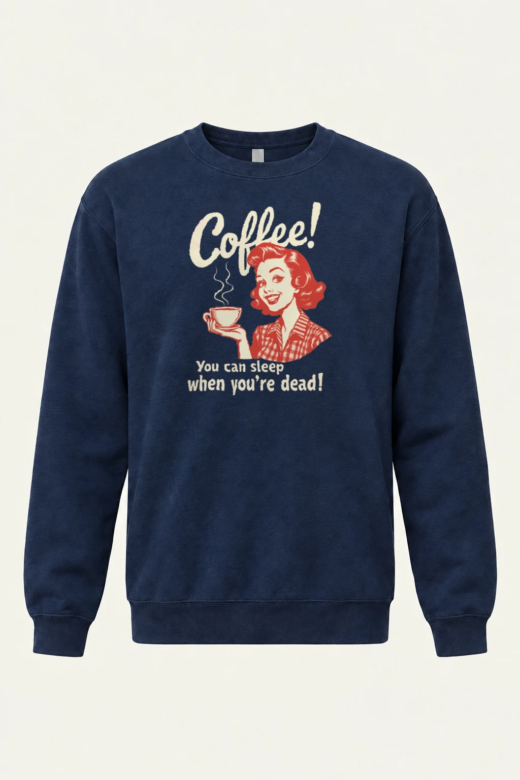 "Coffee When Dead" Heavy Blend Unisex Crewneck Sweatshirt | Gildan 18000