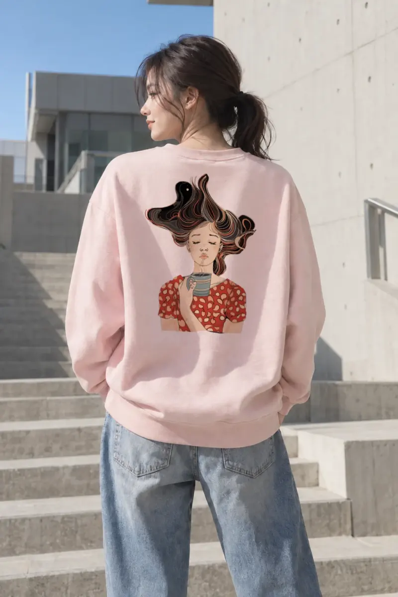 "Coffeeholic Muse" Heavy Blend Unisex Crewneck Sweatshirt | Gildan 18000
