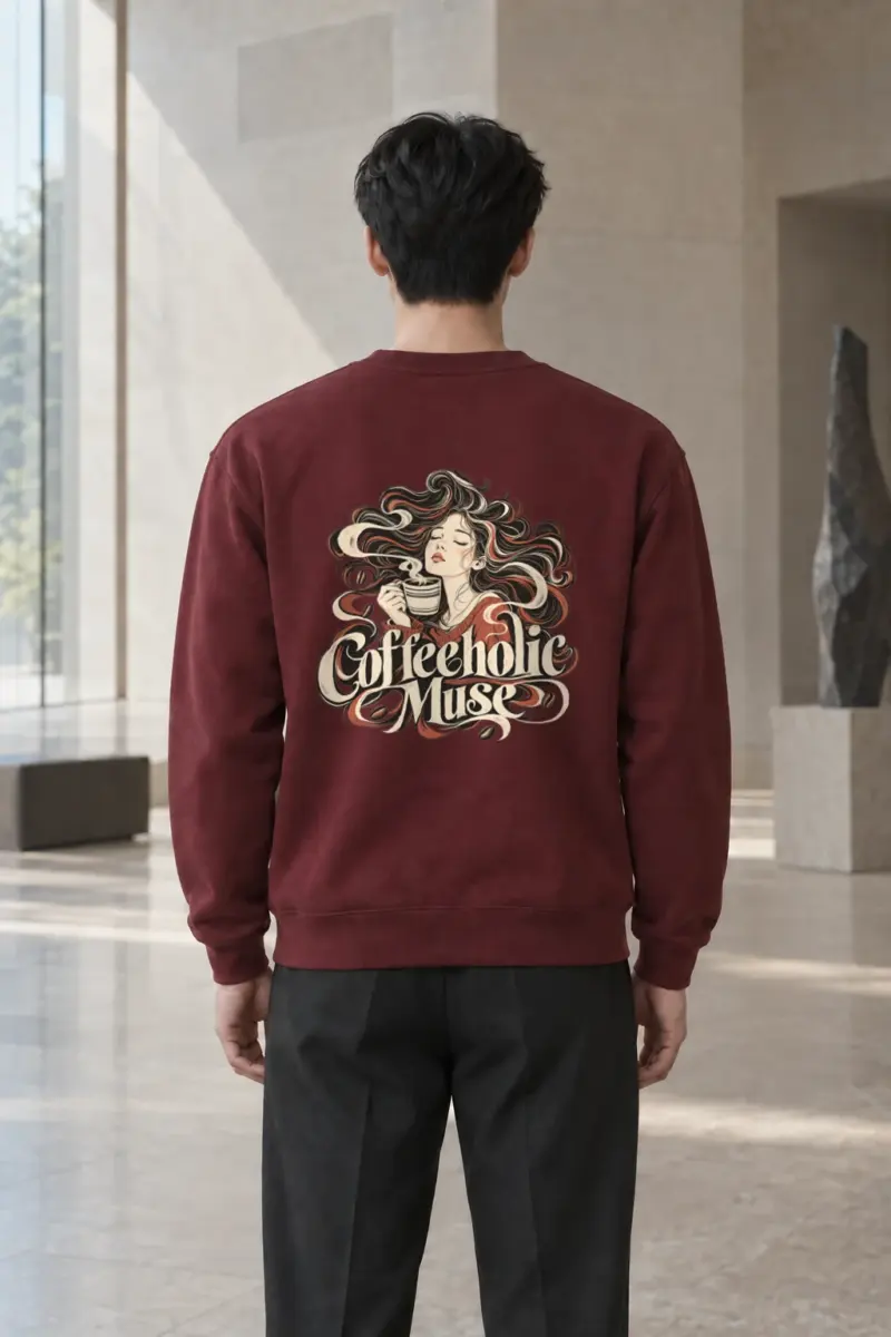 "Coffeeholic Muse" Heavy Blend Unisex Crewneck Sweatshirt