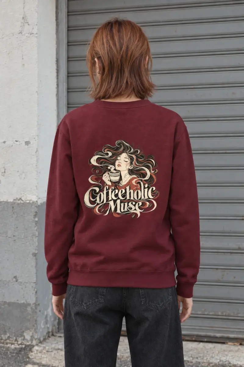 "Coffeeholic Muse" Heavy Blend Unisex Crewneck Sweatshirt