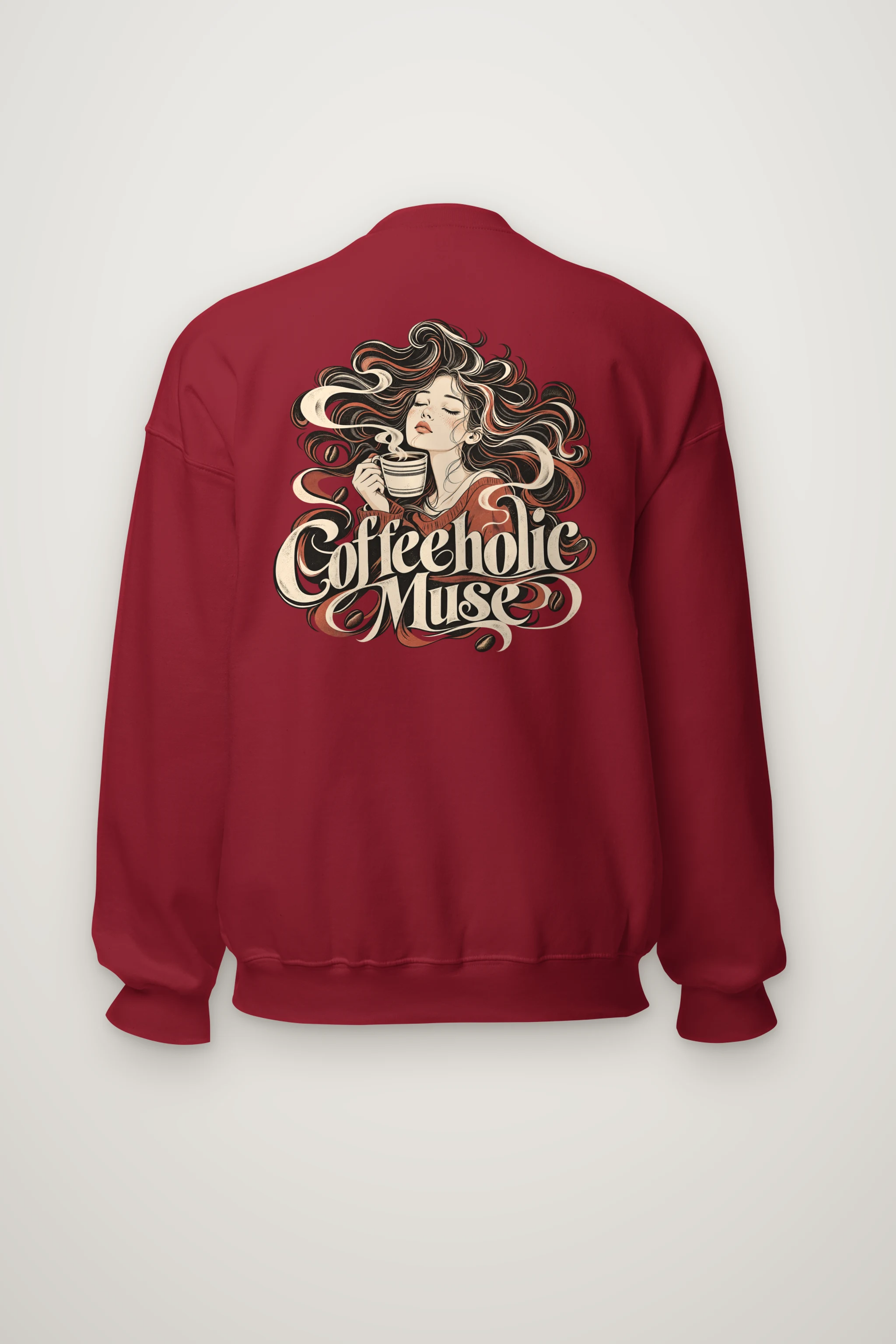 "Coffeeholic Muse" Heavy Blend Unisex Crewneck Sweatshirt