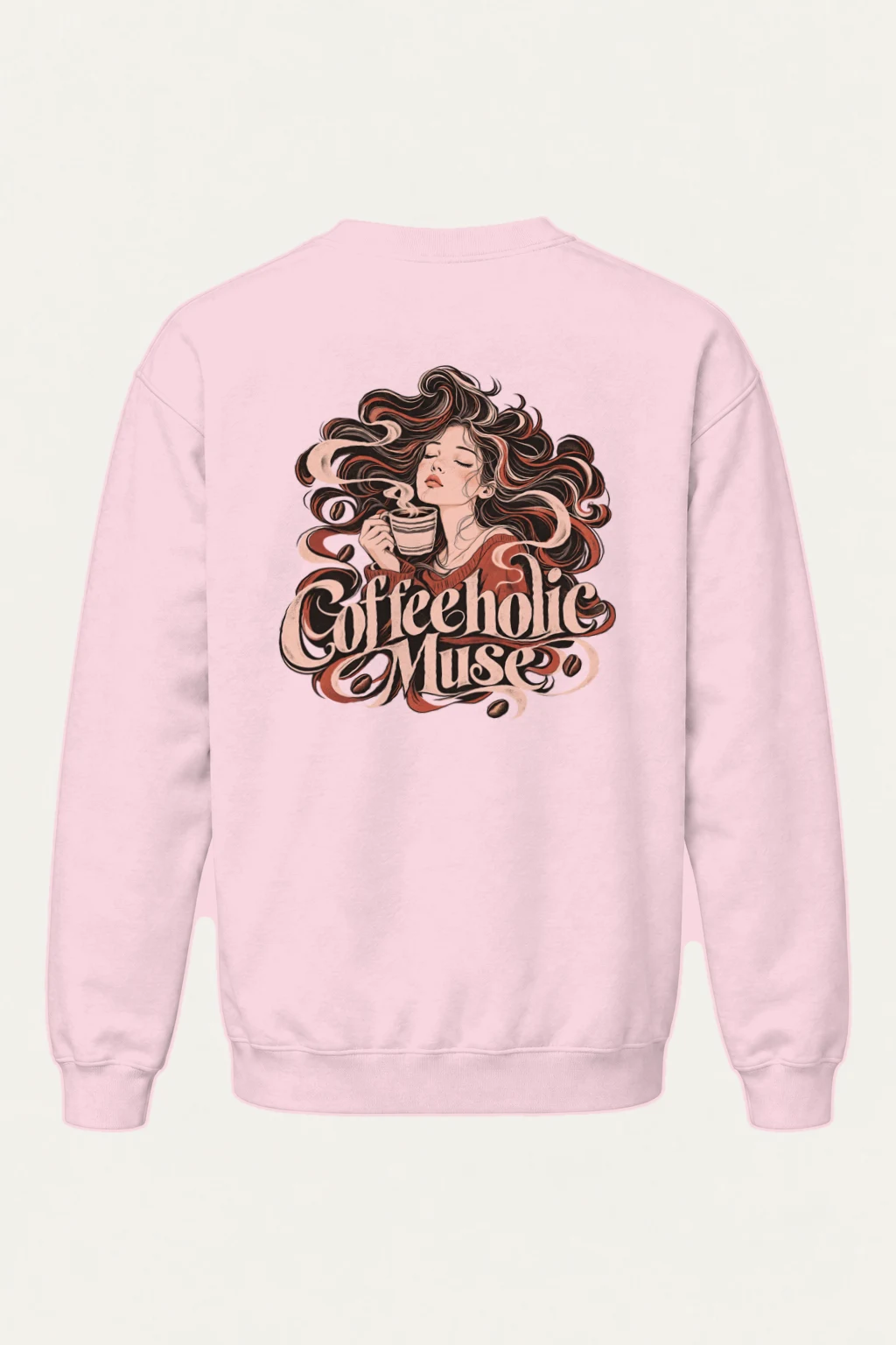 "Coffeeholic Muse" Heavy Blend Unisex Crewneck Sweatshirt | Gildan 18000