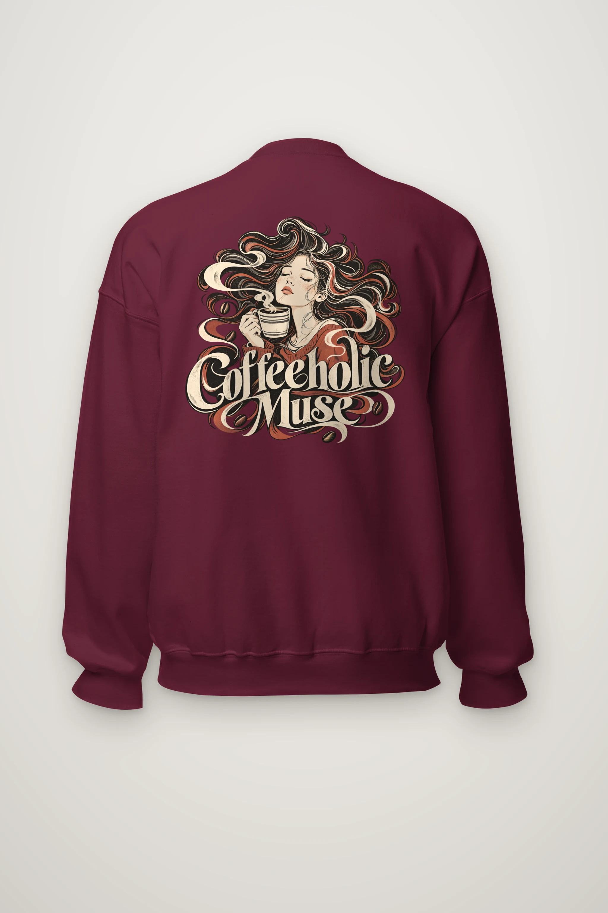 "Coffeeholic Muse" Heavy Blend Unisex Crewneck Sweatshirt