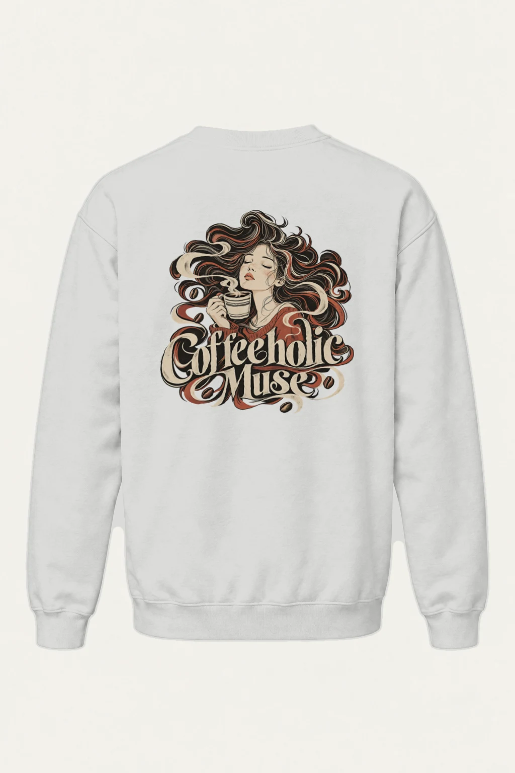 "Coffeeholic Muse" Heavy Blend Unisex Crewneck Sweatshirt | Gildan 18000