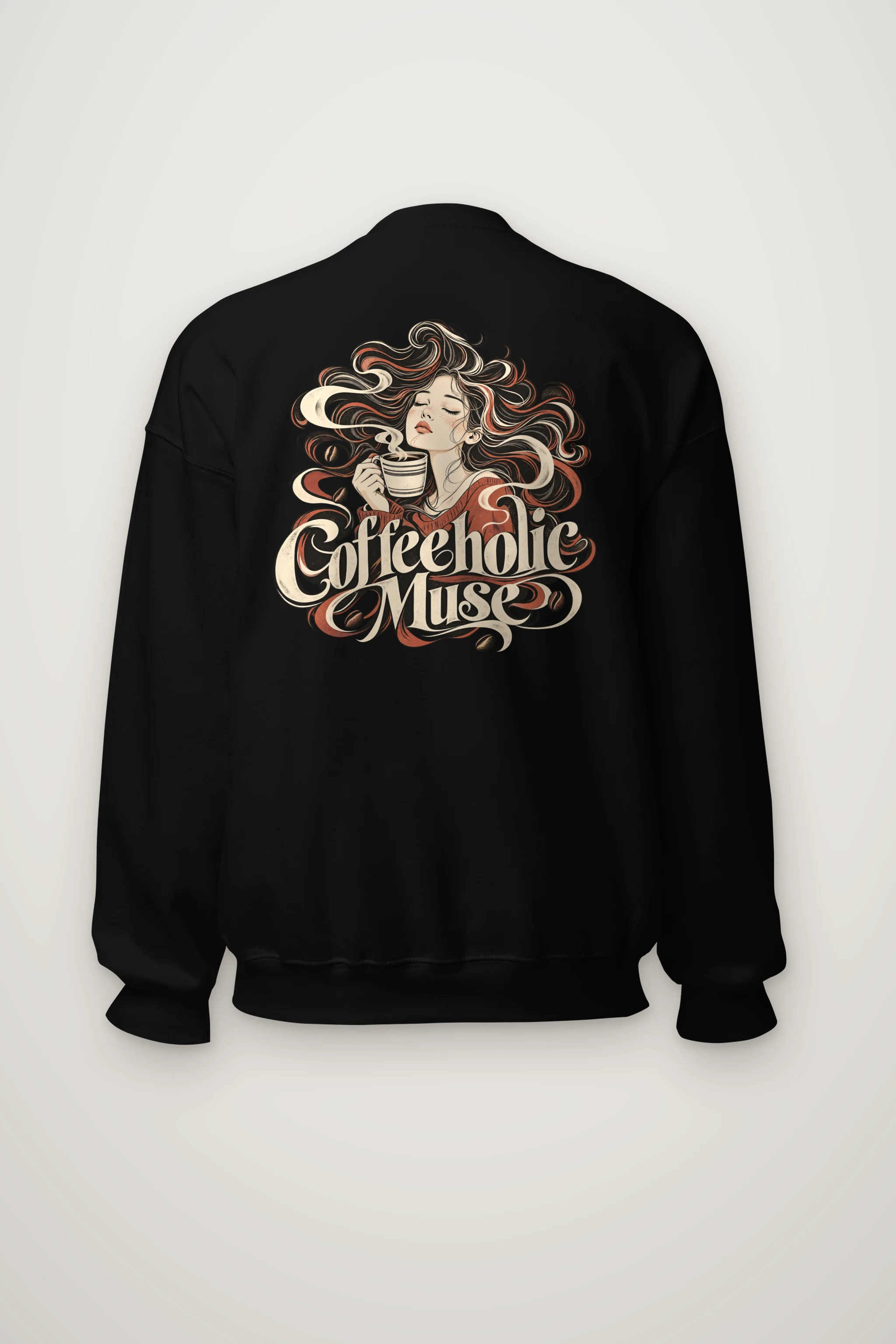 "Coffeeholic Muse" Heavy Blend Unisex Crewneck Sweatshirt