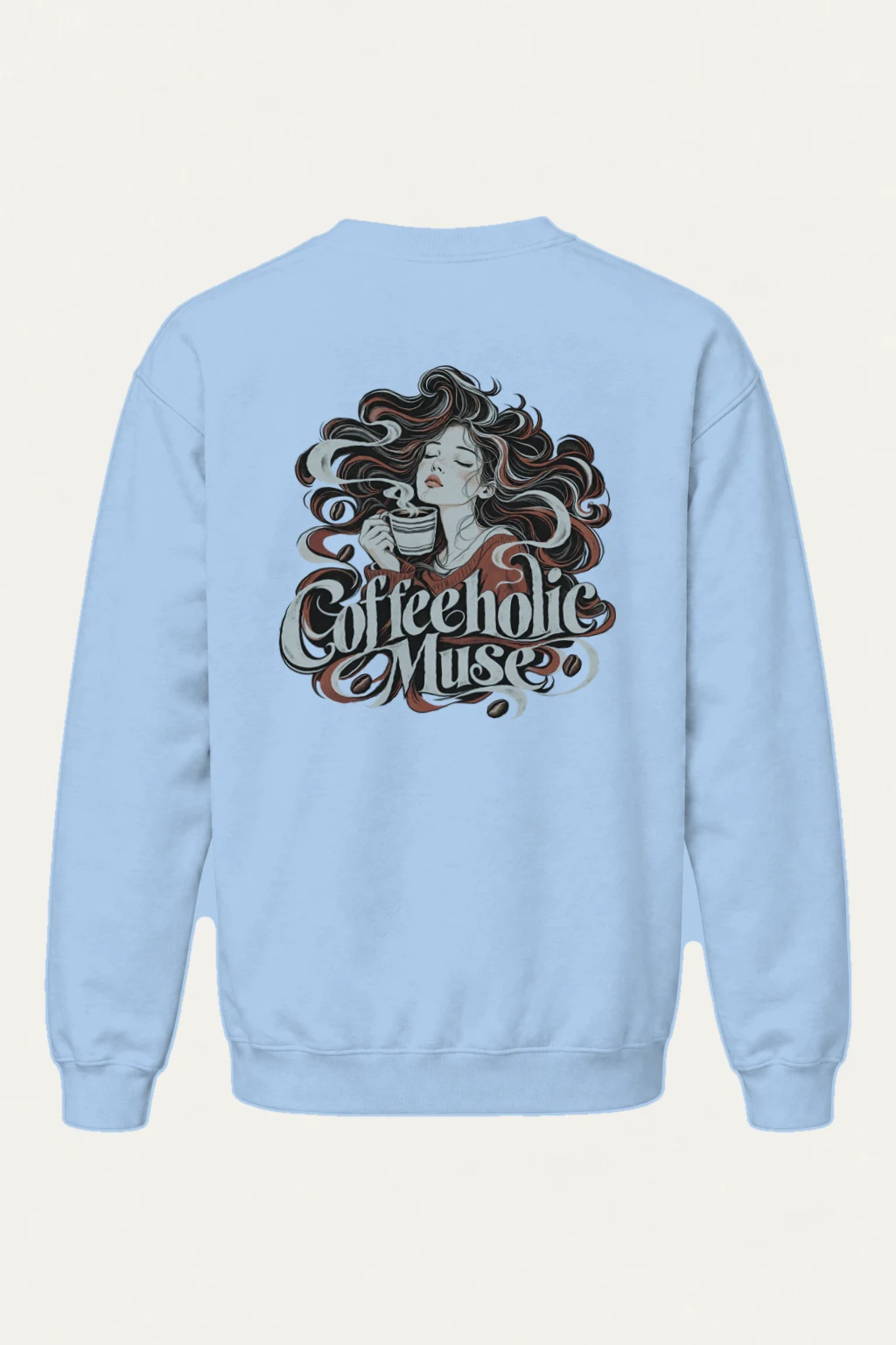 "Coffeeholic Muse" Heavy Blend Unisex Crewneck Sweatshirt | Gildan 18000