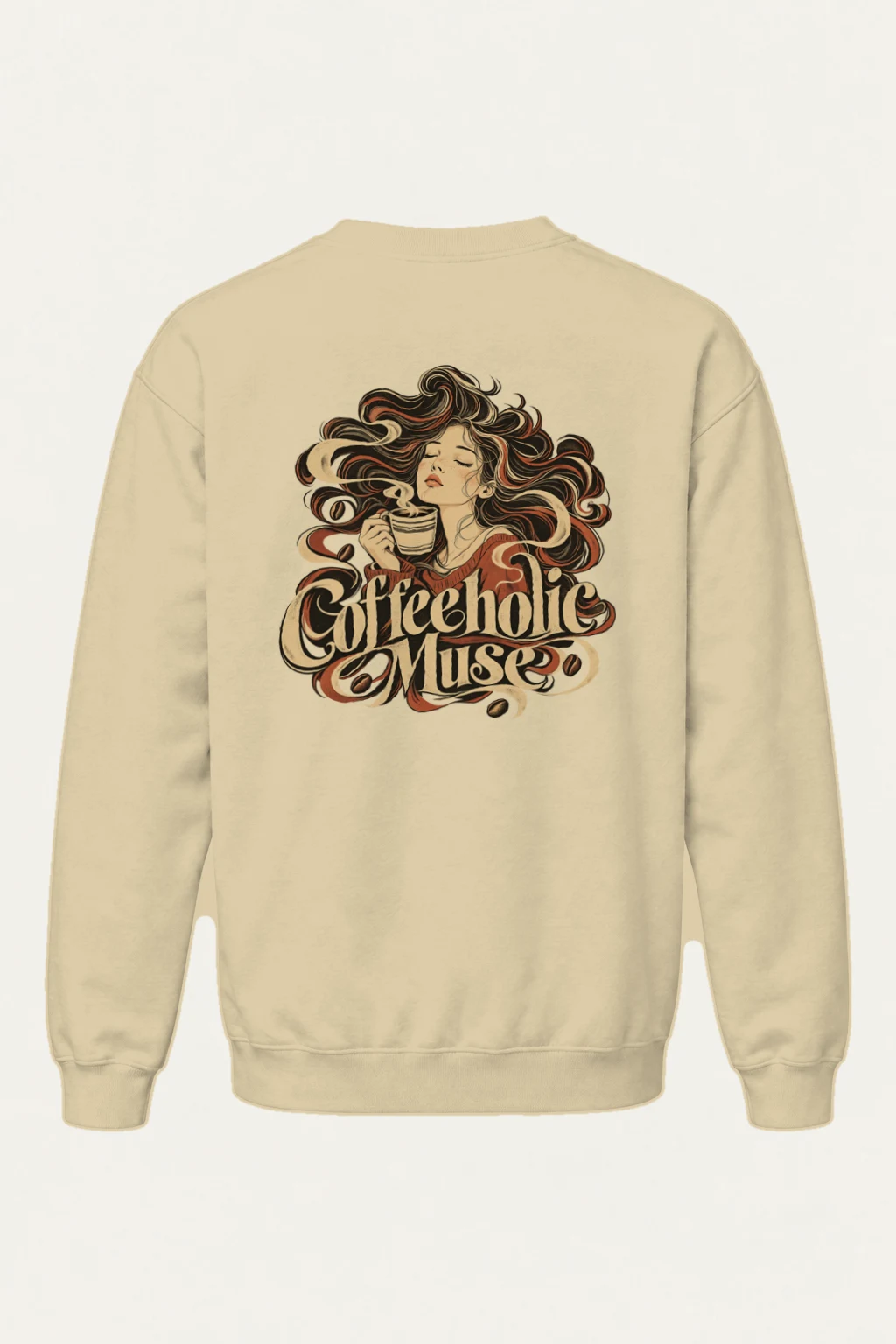 "Coffeeholic Muse" Heavy Blend Unisex Crewneck Sweatshirt | Gildan 18000
