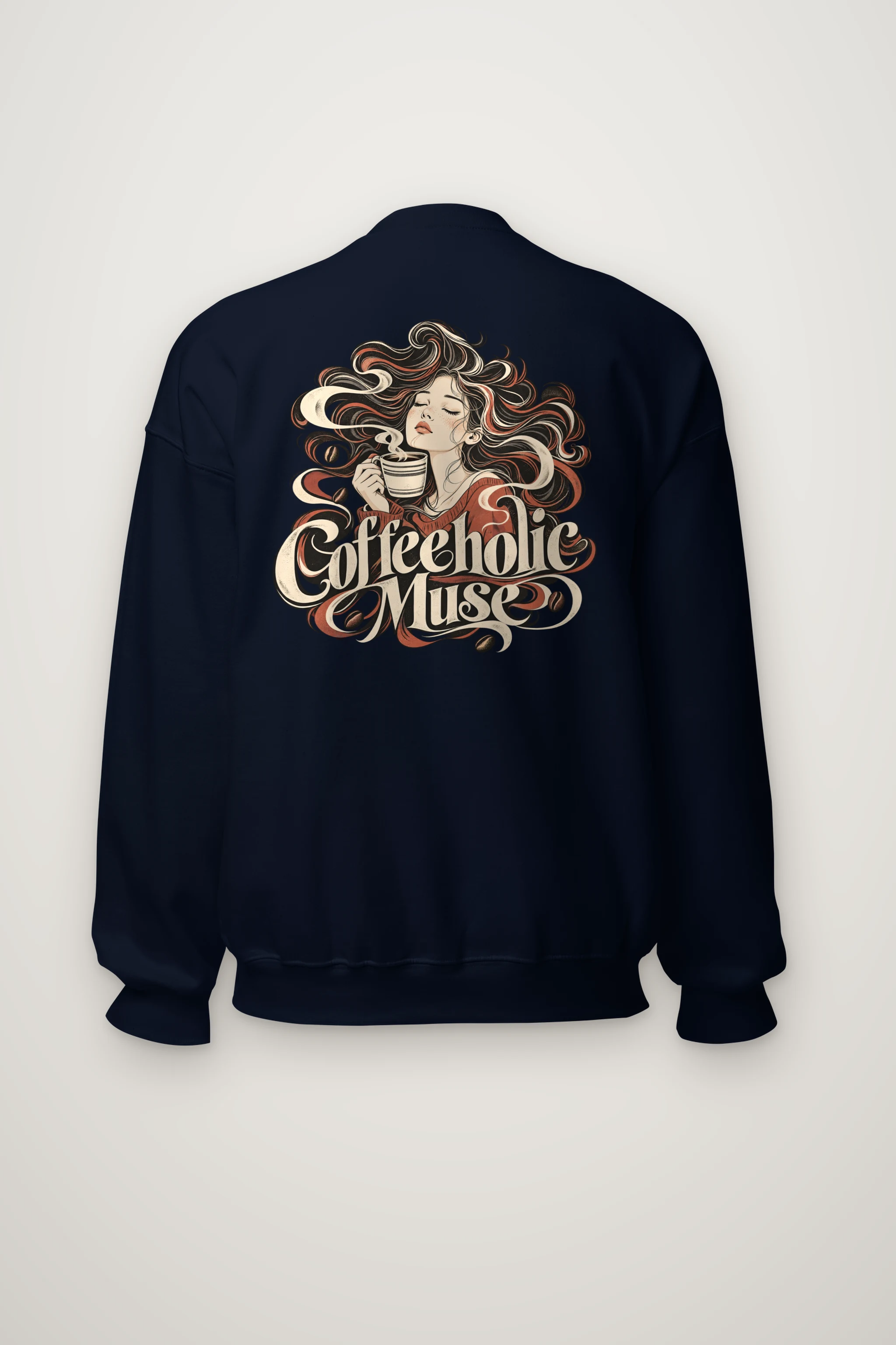 "Coffeeholic Muse" Heavy Blend Unisex Crewneck Sweatshirt