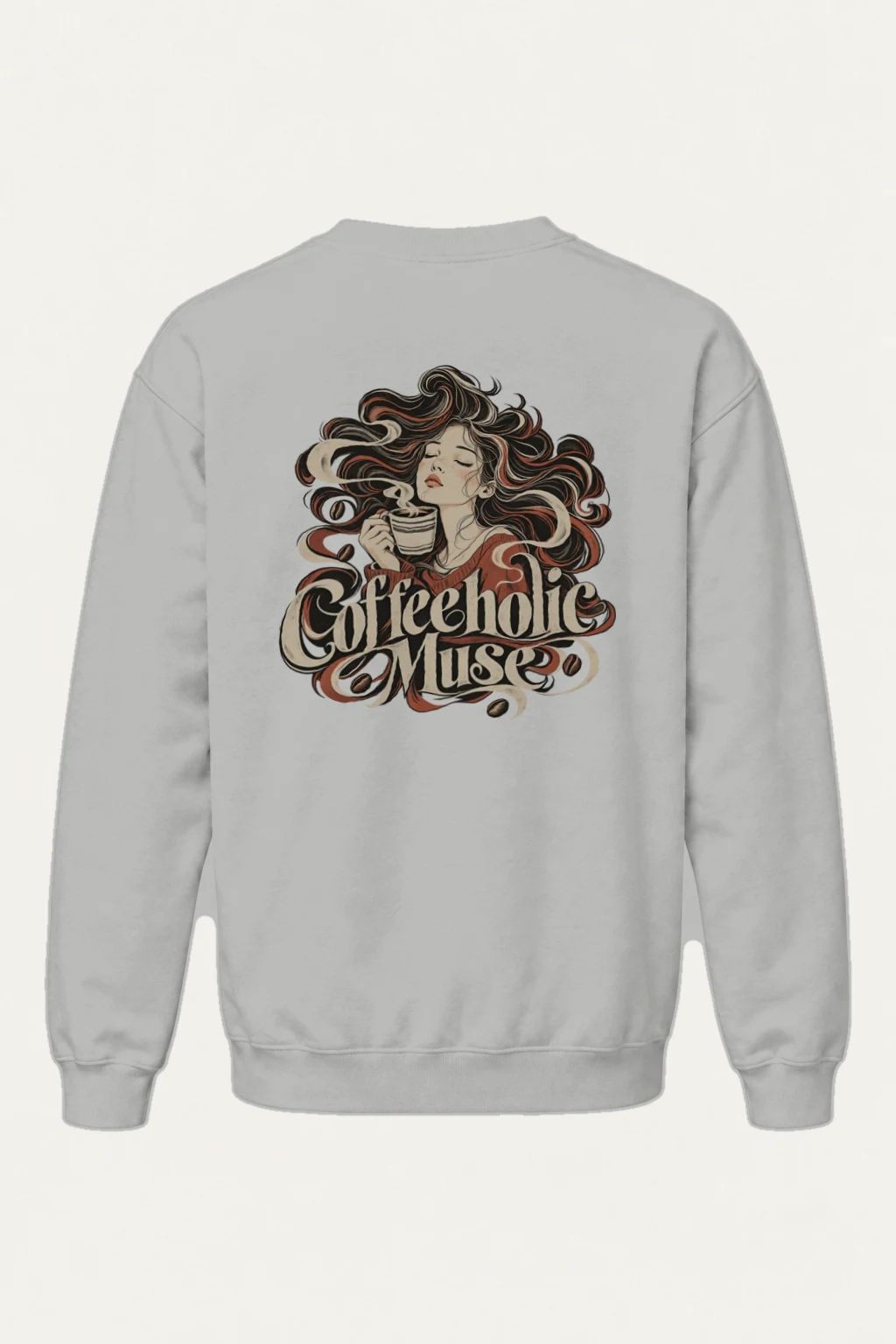"Coffeeholic Muse" Heavy Blend Unisex Crewneck Sweatshirt | Gildan 18000