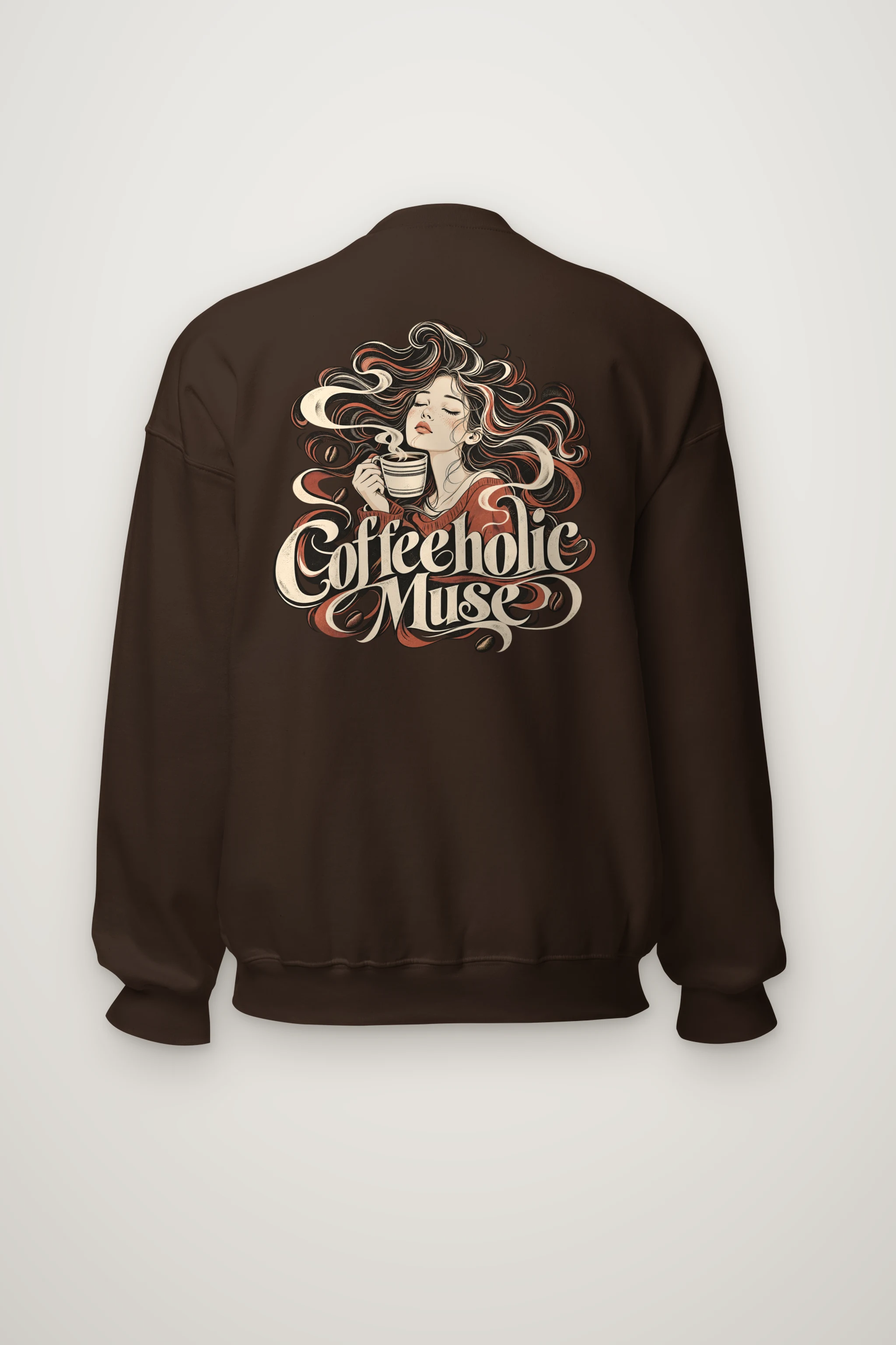 "Coffeeholic Muse" Heavy Blend Unisex Crewneck Sweatshirt