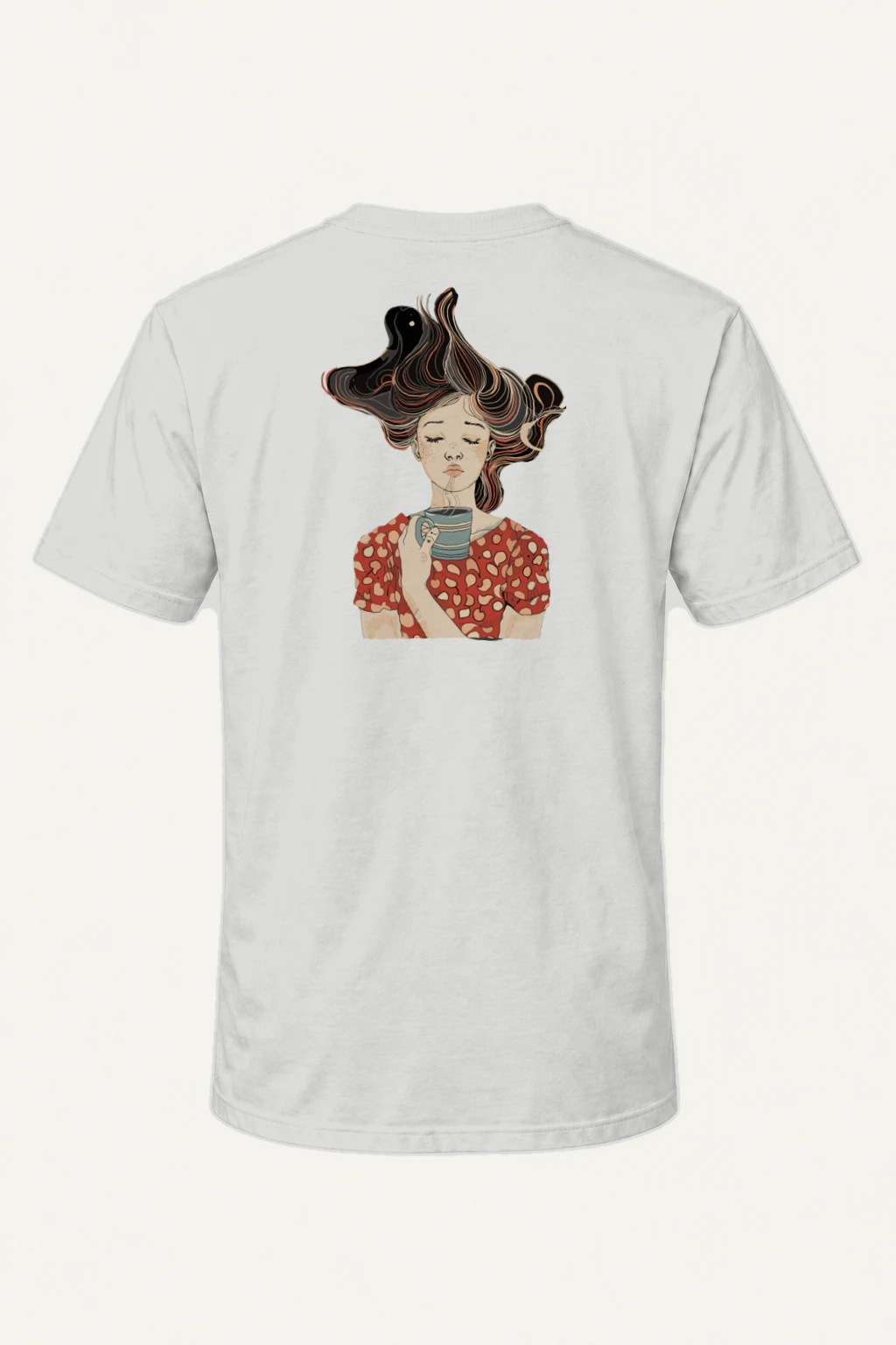 "Coffeeholic Muse" Heavyweight Unisex Crewneck T-shirt | Gildan 5000