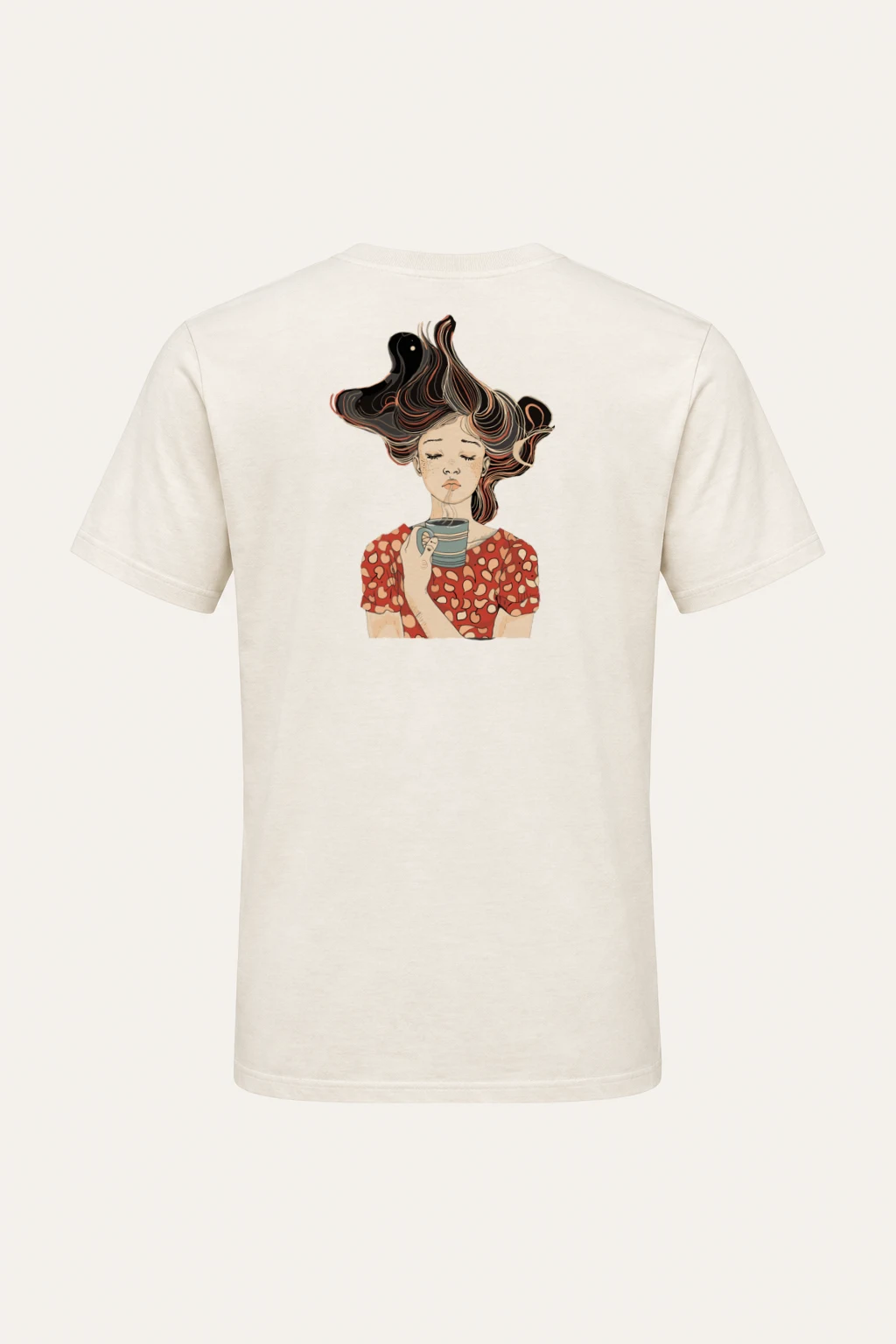"Coffeeholic Muse" Heavyweight Unisex Crewneck T-shirt | Gildan 5000