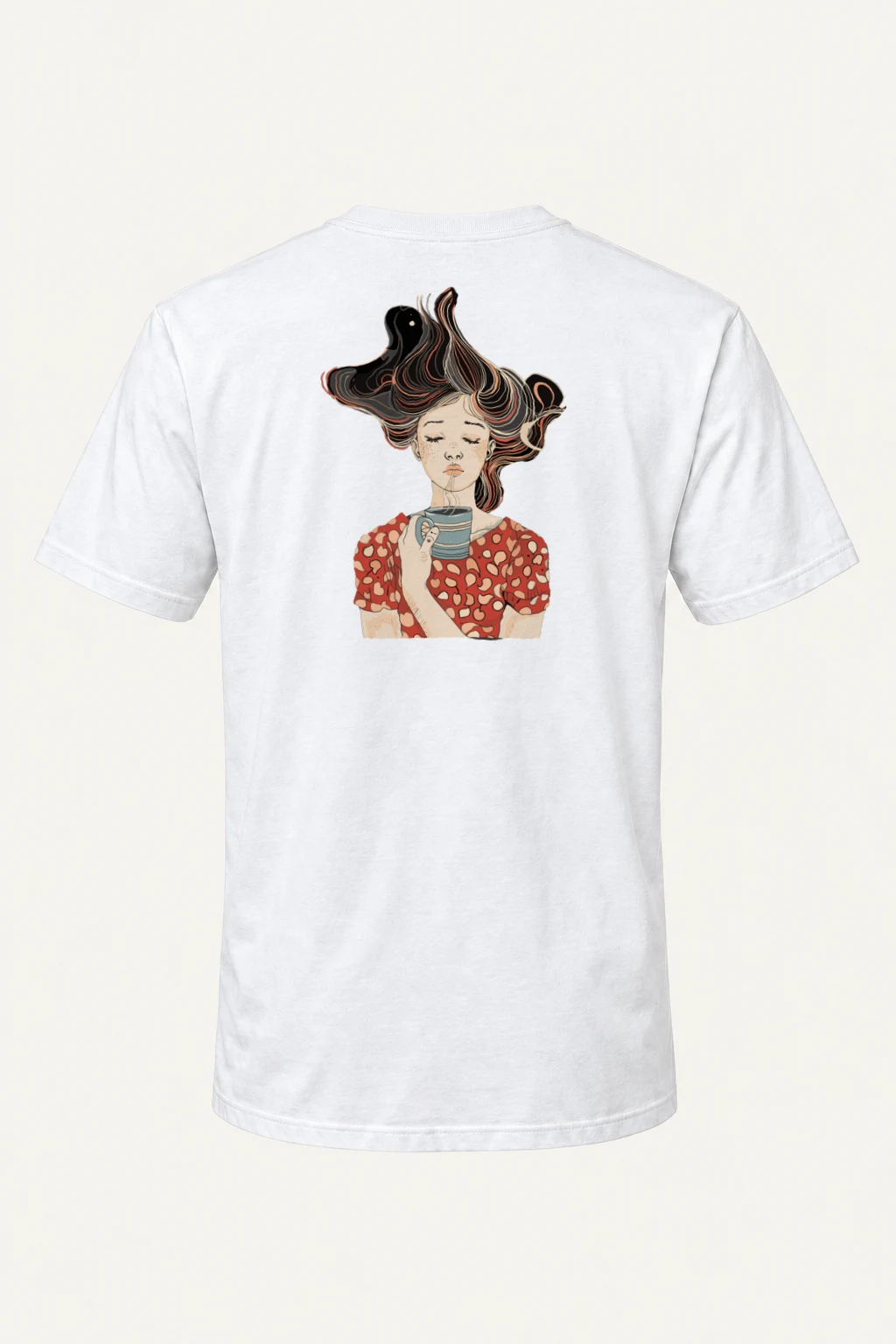 "Coffeeholic Muse" Heavyweight Unisex Crewneck T-shirt | Gildan 5000