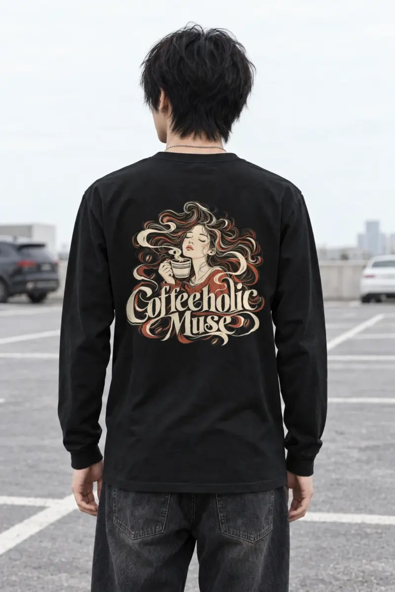 "Coffeeholic Muse" Unisex Longsleeve T-shirt