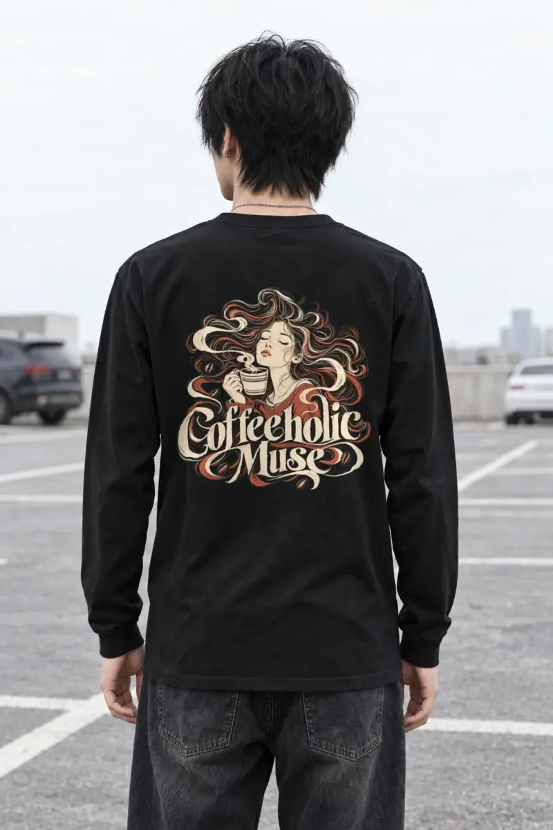 "Coffeeholic Muse" Unisex Longsleeve T-shirt