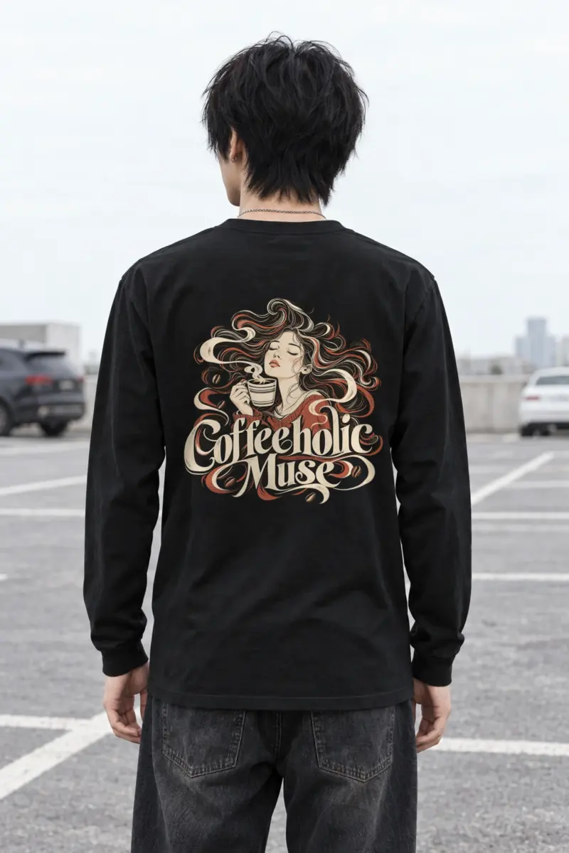 "Coffeeholic Muse" Unisex Longsleeve T-shirt
