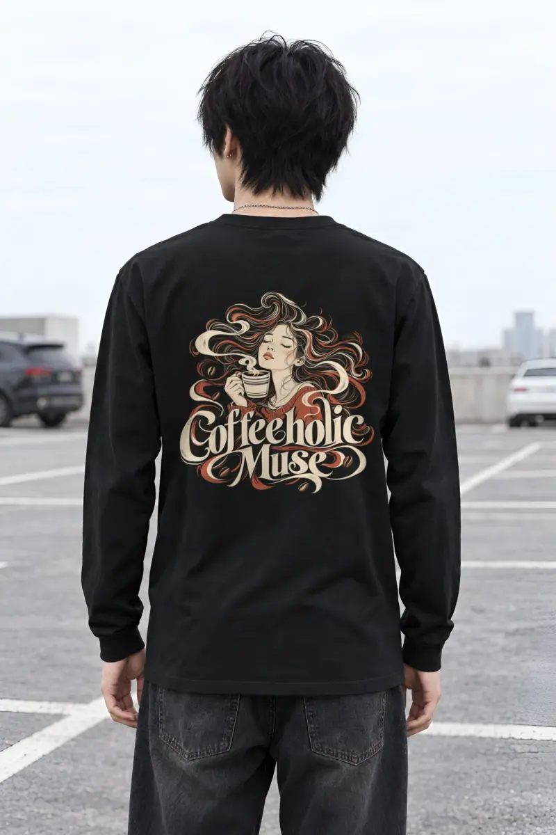 "Coffeeholic Muse" Unisex Longsleeve T-shirt