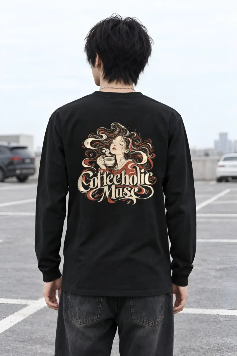 "Coffeeholic Muse" Unisex Longsleeve T-shirt
