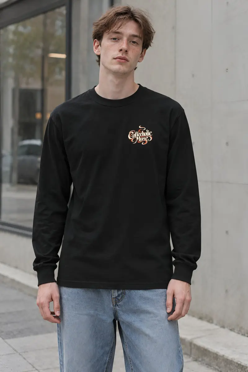 "Coffeeholic Muse" Unisex Longsleeve T-shirt