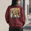 "Collage Rock Quartet" Heavy Blend Unisex Crewneck Sweatshirt | Gildan 18000