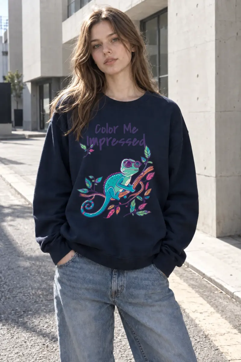 "Color Me Impressed" Heavy Blend Unisex Crewneck Sweatshirt | Gildan 18000