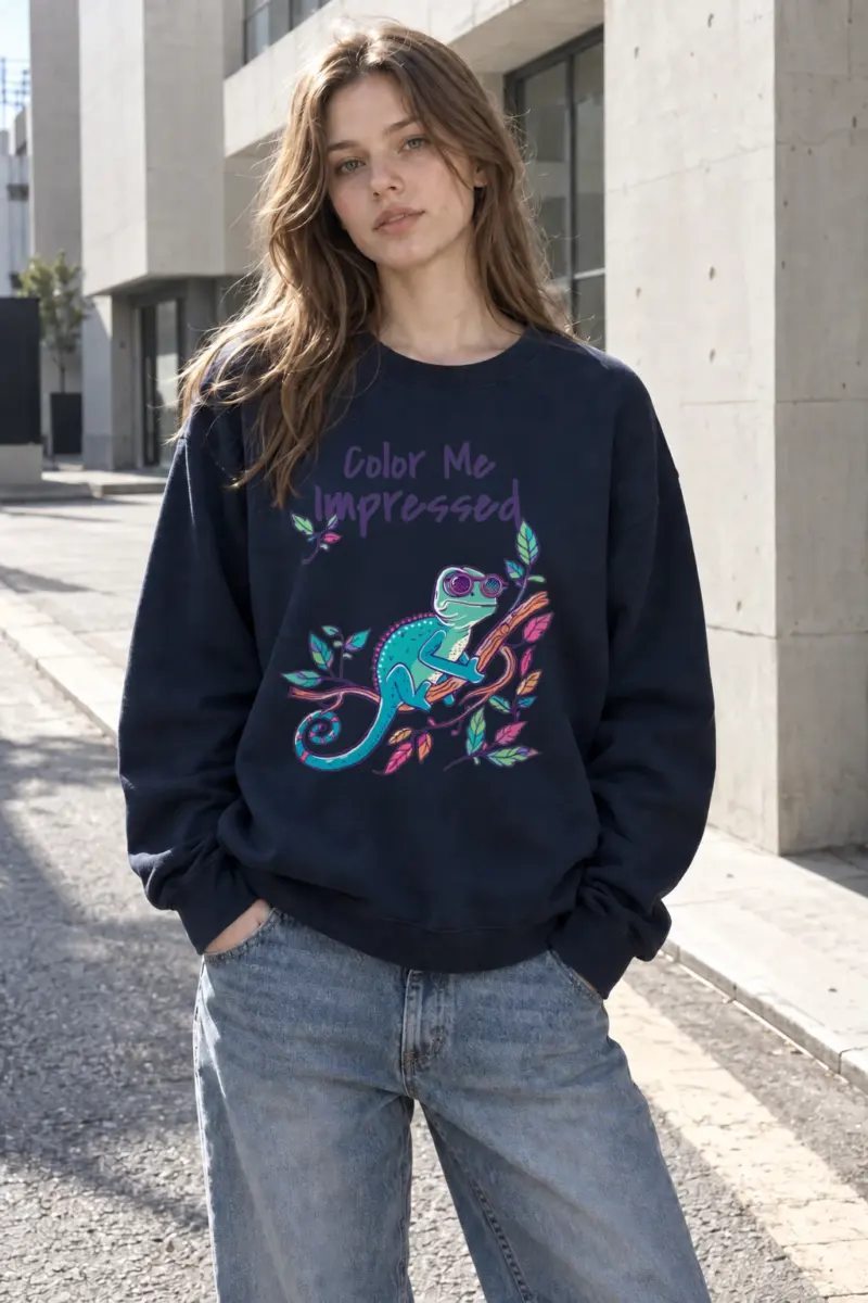 "Color Me Impressed" Heavy Blend Unisex Crewneck Sweatshirt | Gildan 18000