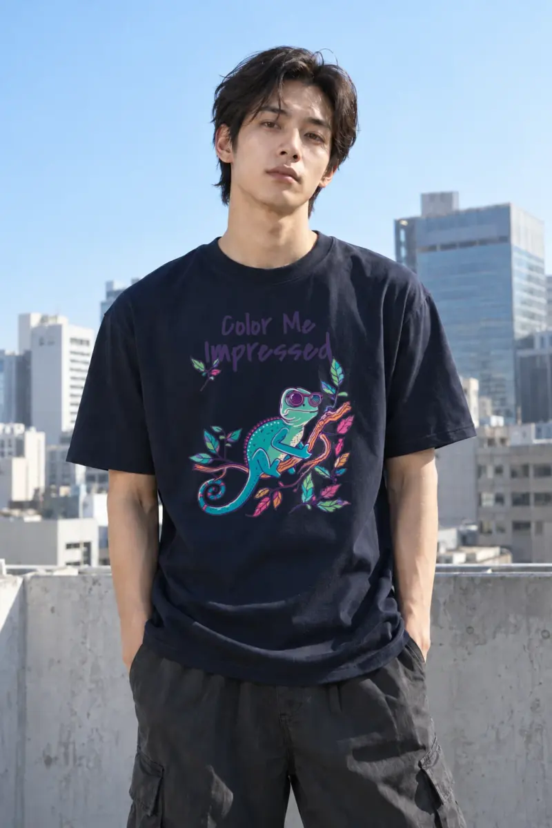 "Color Me Impressed" Heavyweight Unisex Crewneck T-shirt | Gildan 5000
