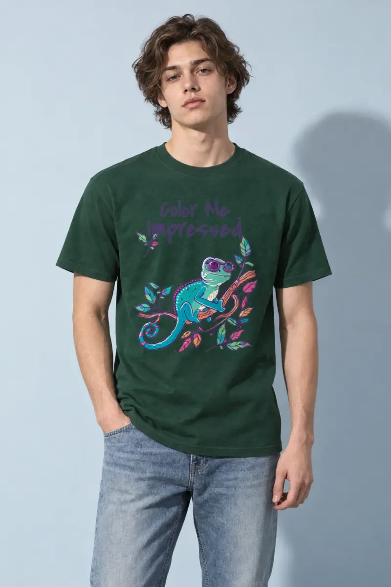"Color Me Impressed" Heavyweight Unisex Crewneck T-shirt | Gildan 5000