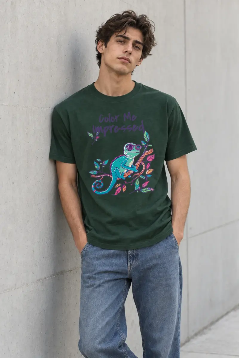 "Color Me Impressed" Heavyweight Unisex Crewneck T-shirt | Gildan 5000
