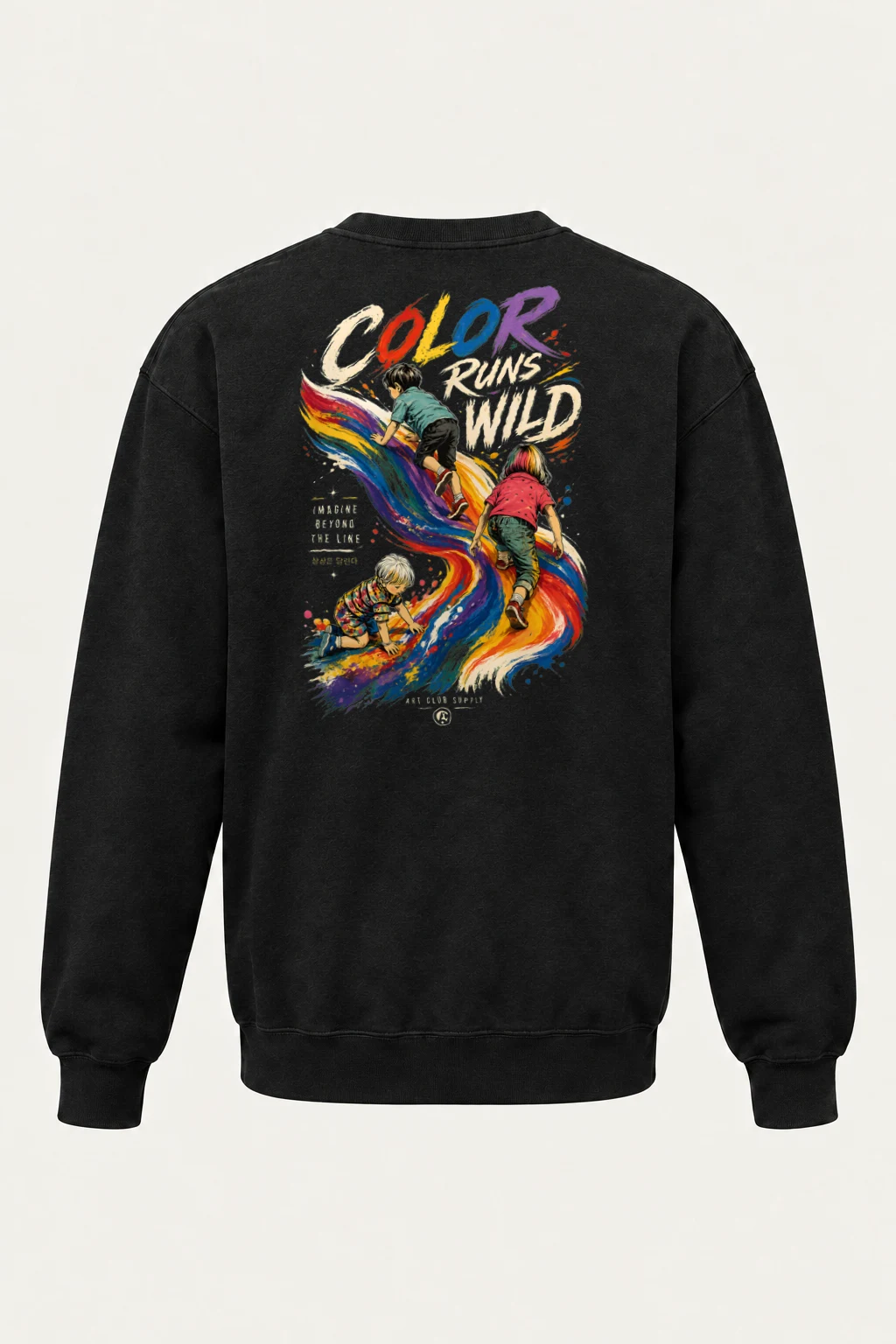 "Color Run Wild" Heavy Blend Unisex Crewneck Sweatshirt | Gildan 18000