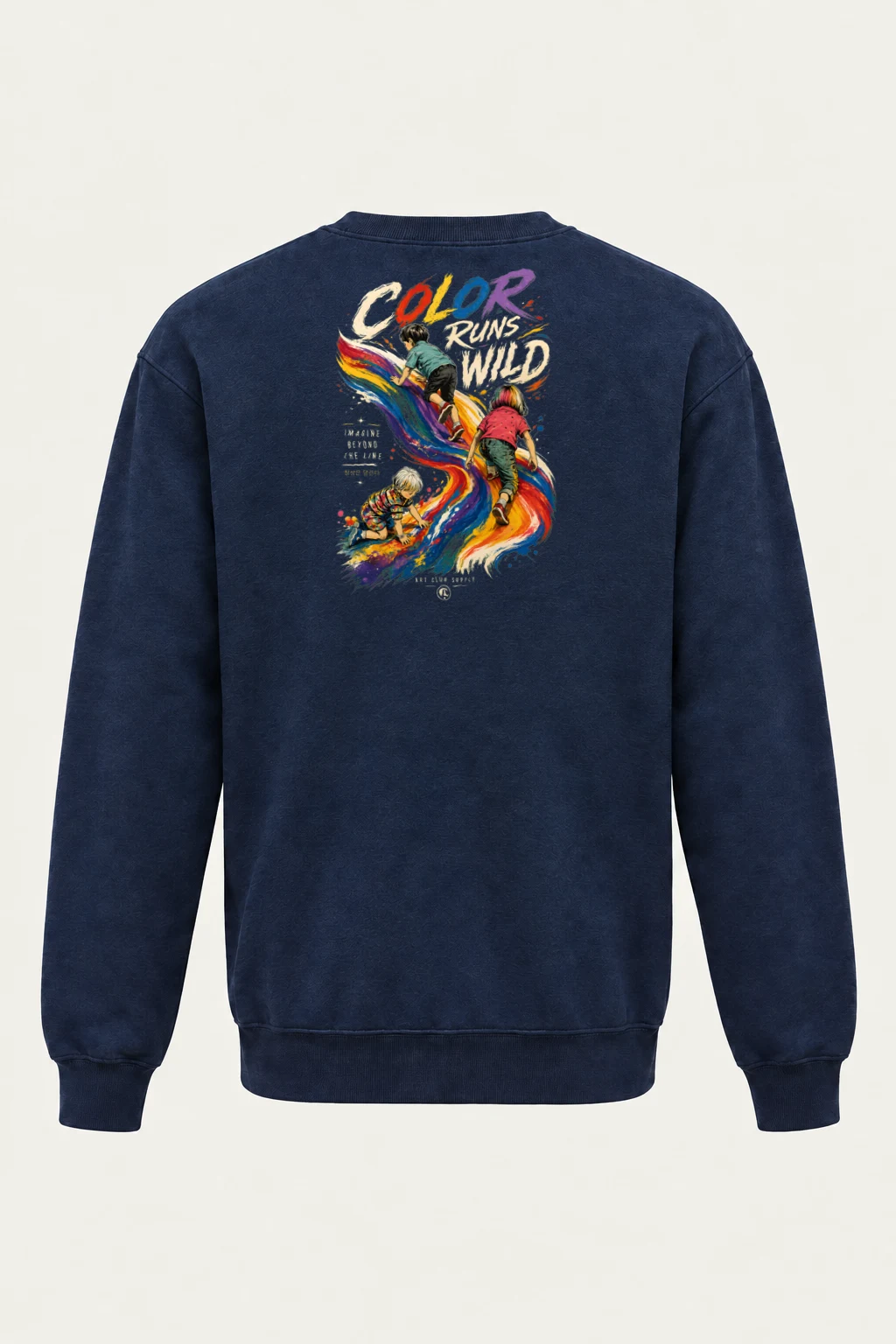 "Color Run Wild" Heavy Blend Unisex Crewneck Sweatshirt | Gildan 18000