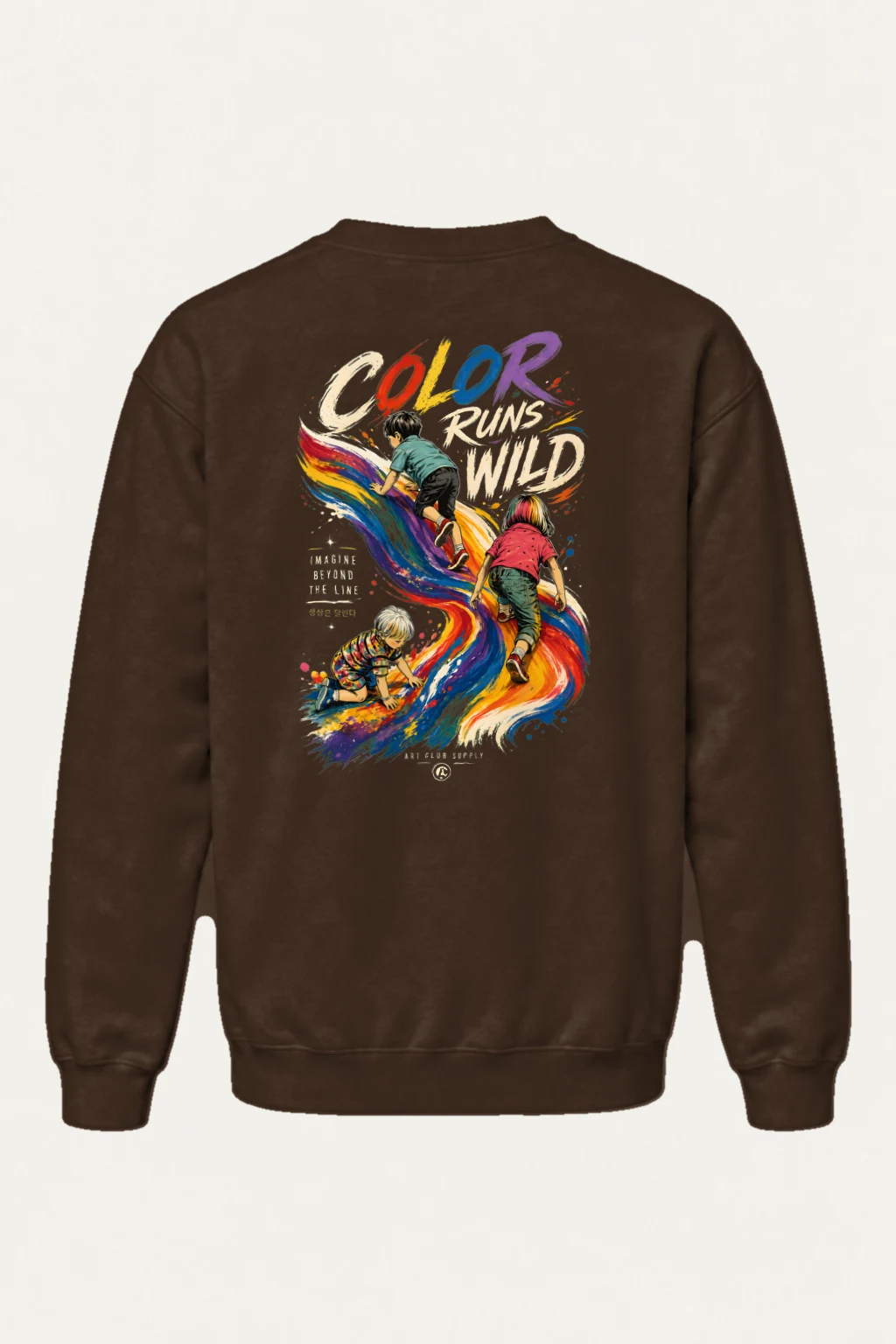 "Color Run Wild" Heavy Blend Unisex Crewneck Sweatshirt | Gildan 18000