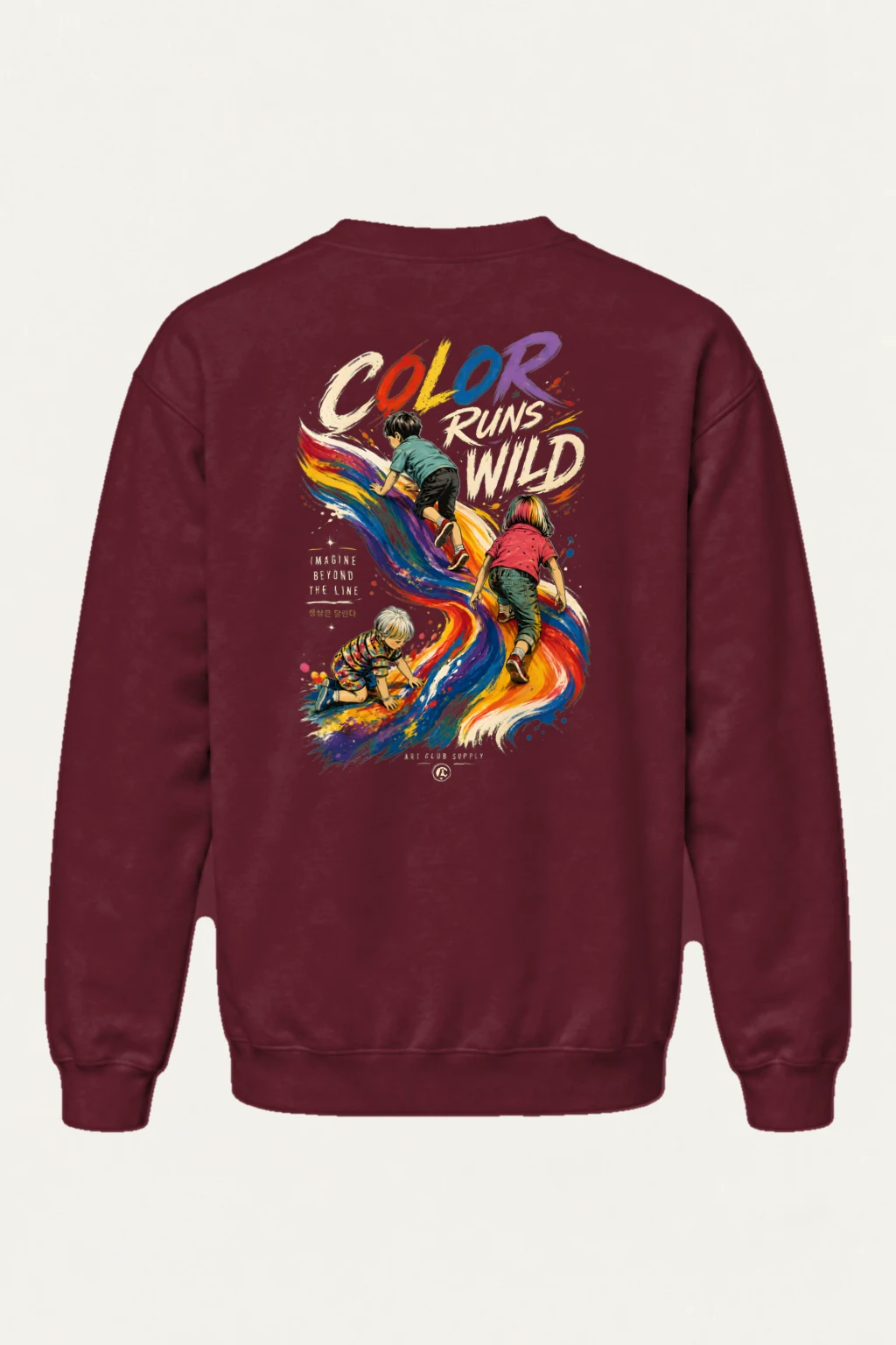 "Color Run Wild" Heavy Blend Unisex Crewneck Sweatshirt | Gildan 18000