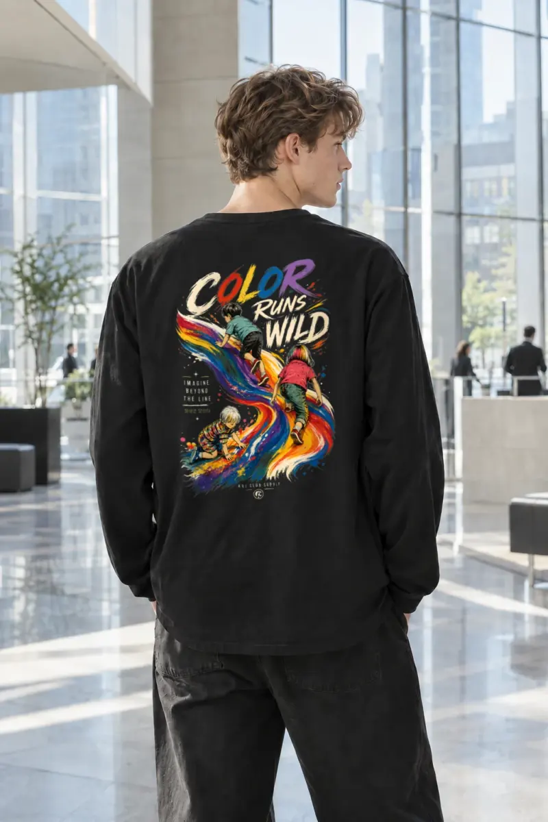 “Color Run Wild” Unisex Longsleeve T-shirt | Gildan 2400