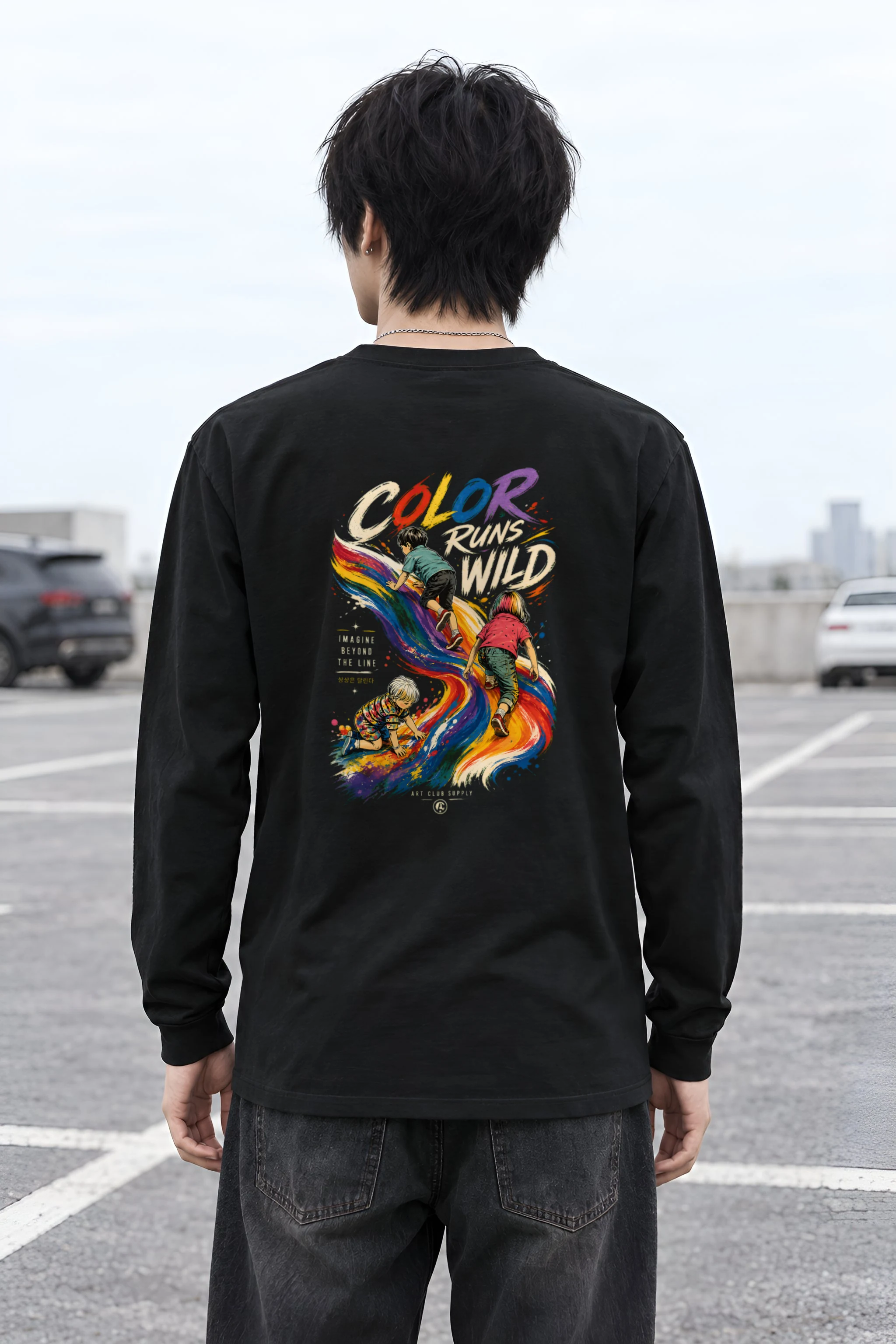 "Color Run Wild" Unisex Longsleeve T-shirt