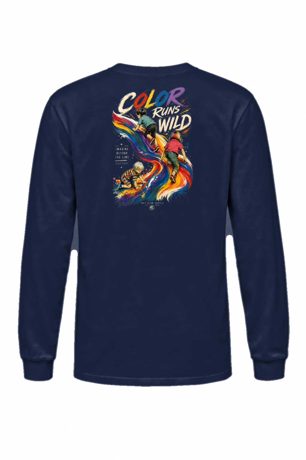 "Color Run Wild" Unisex Longsleeve T-shirt | Gildan 2400