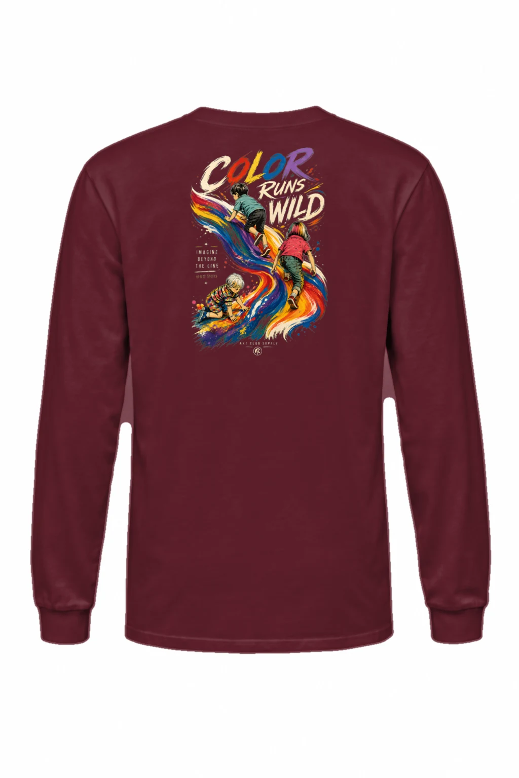 "Color Run Wild" Unisex Longsleeve T-shirt | Gildan 2400