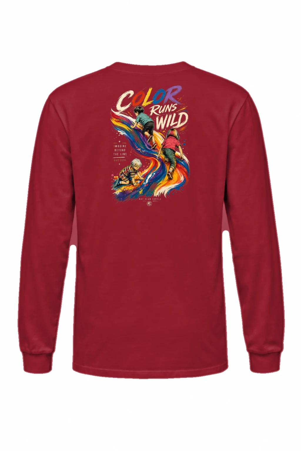 "Color Run Wild" Unisex Longsleeve T-shirt | Gildan 2400