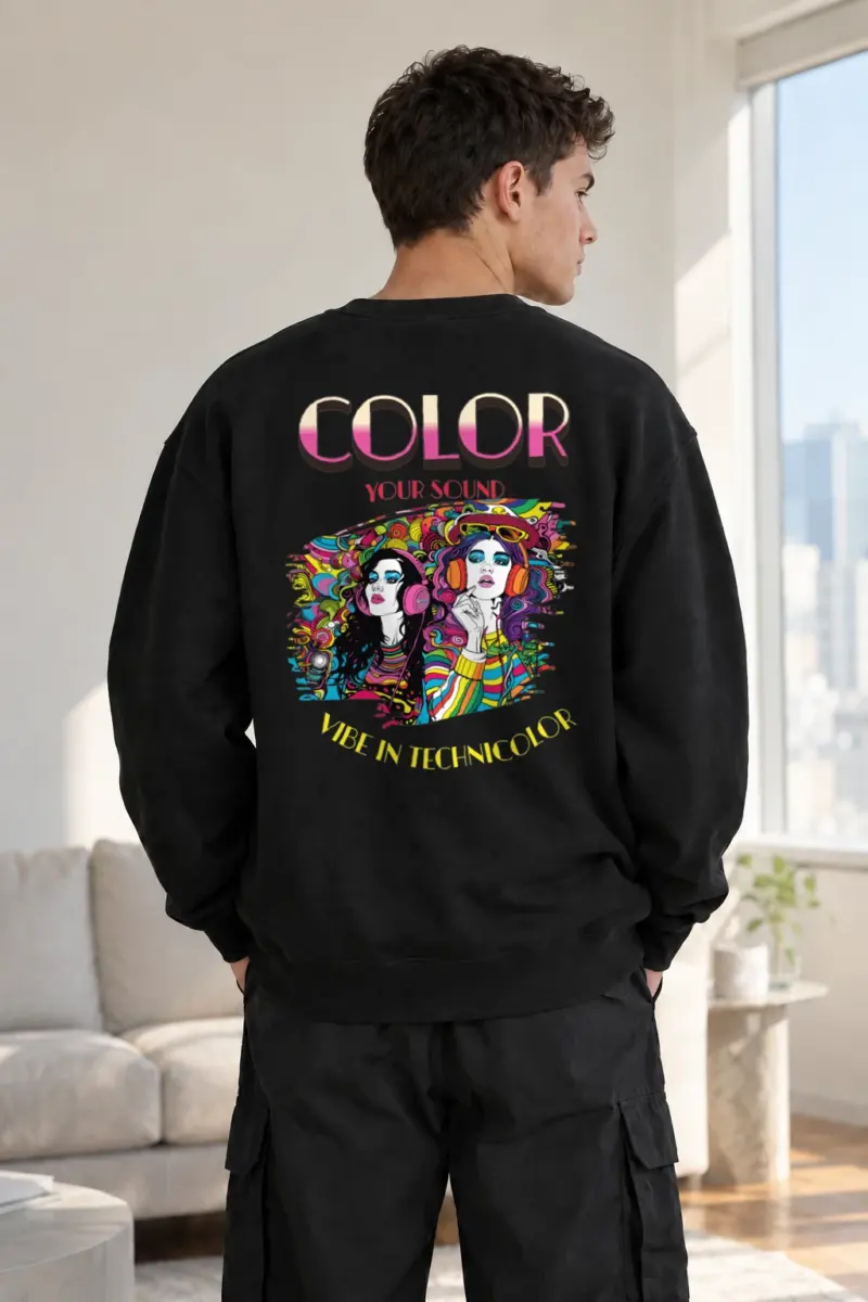 “Color Your Sound” Heavy Blend Unisex Crewneck Sweatshirt | Gildan 18000