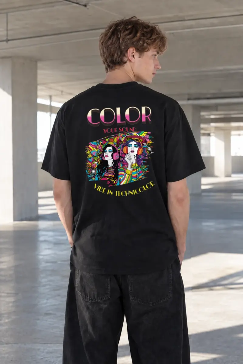 “Color Your Sound” Heavyweight Unisex Crewneck T-shirt | Gildan 5000