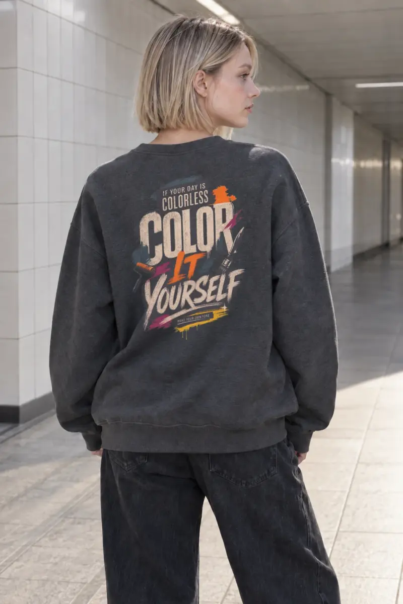 "Color Yourself" Heavy Blend Unisex Crewneck Sweatshirt | Gildan 18000