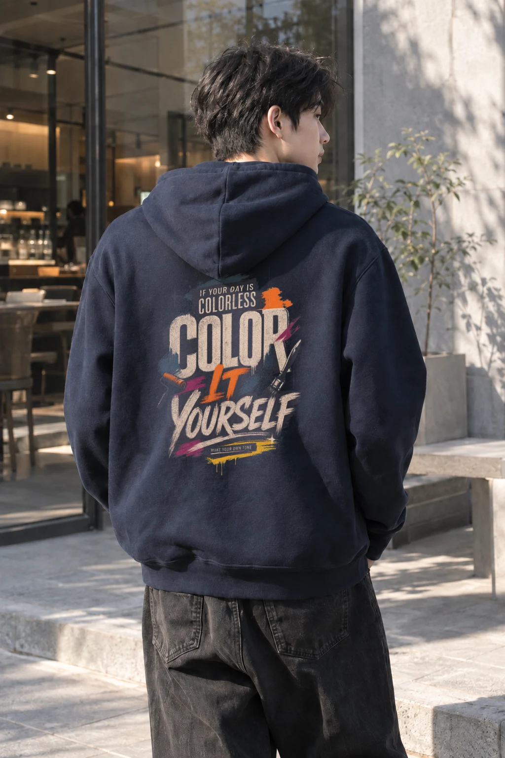"Color Yourself" Heavy Blend Unisex Pullover Hoodie | Gildan 18500