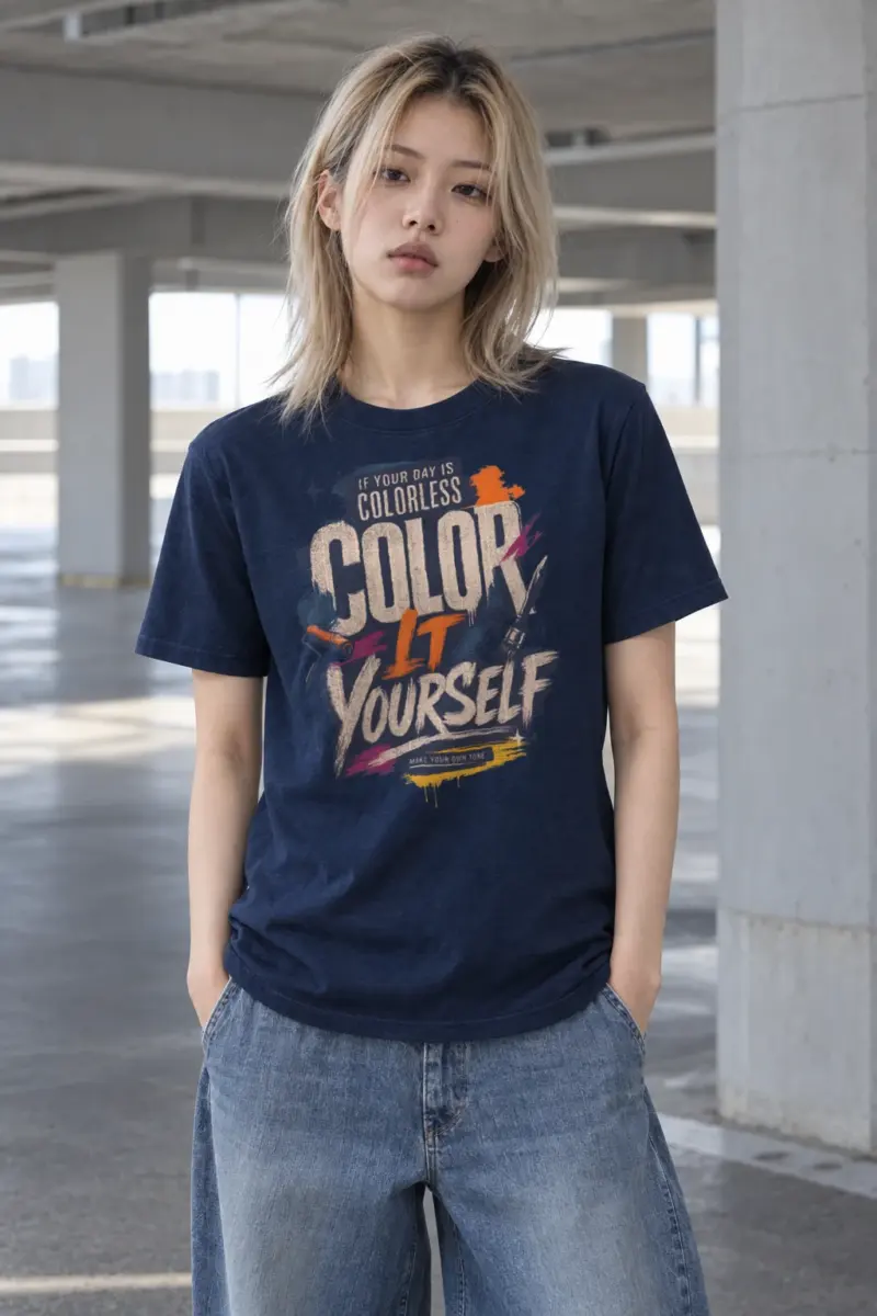 "Color Yourself" Heavyweight Unisex Crewneck T-shirt