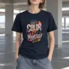 "Color Yourself" Heavyweight Unisex Crewneck T-shirt