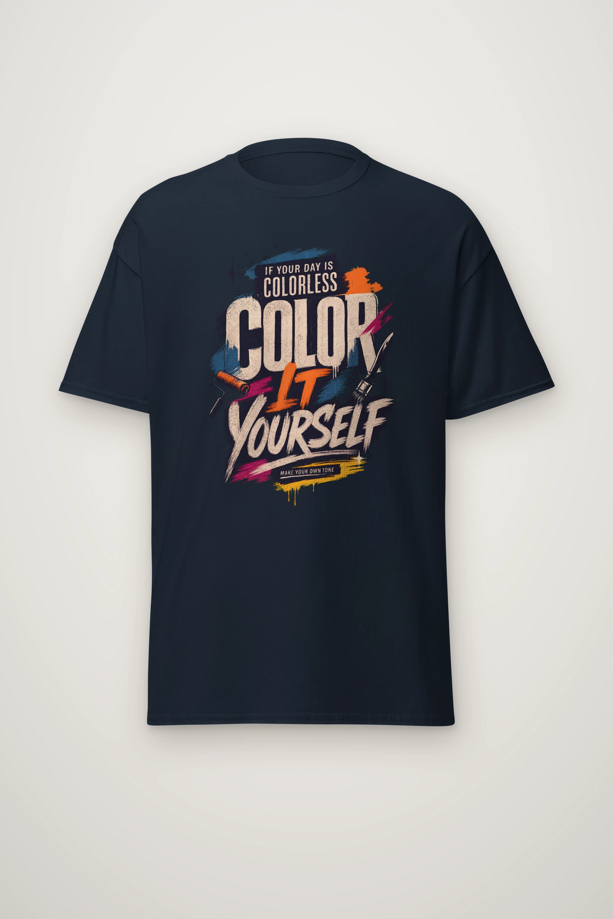 "Color Yourself" Heavyweight Unisex Crewneck T-shirt