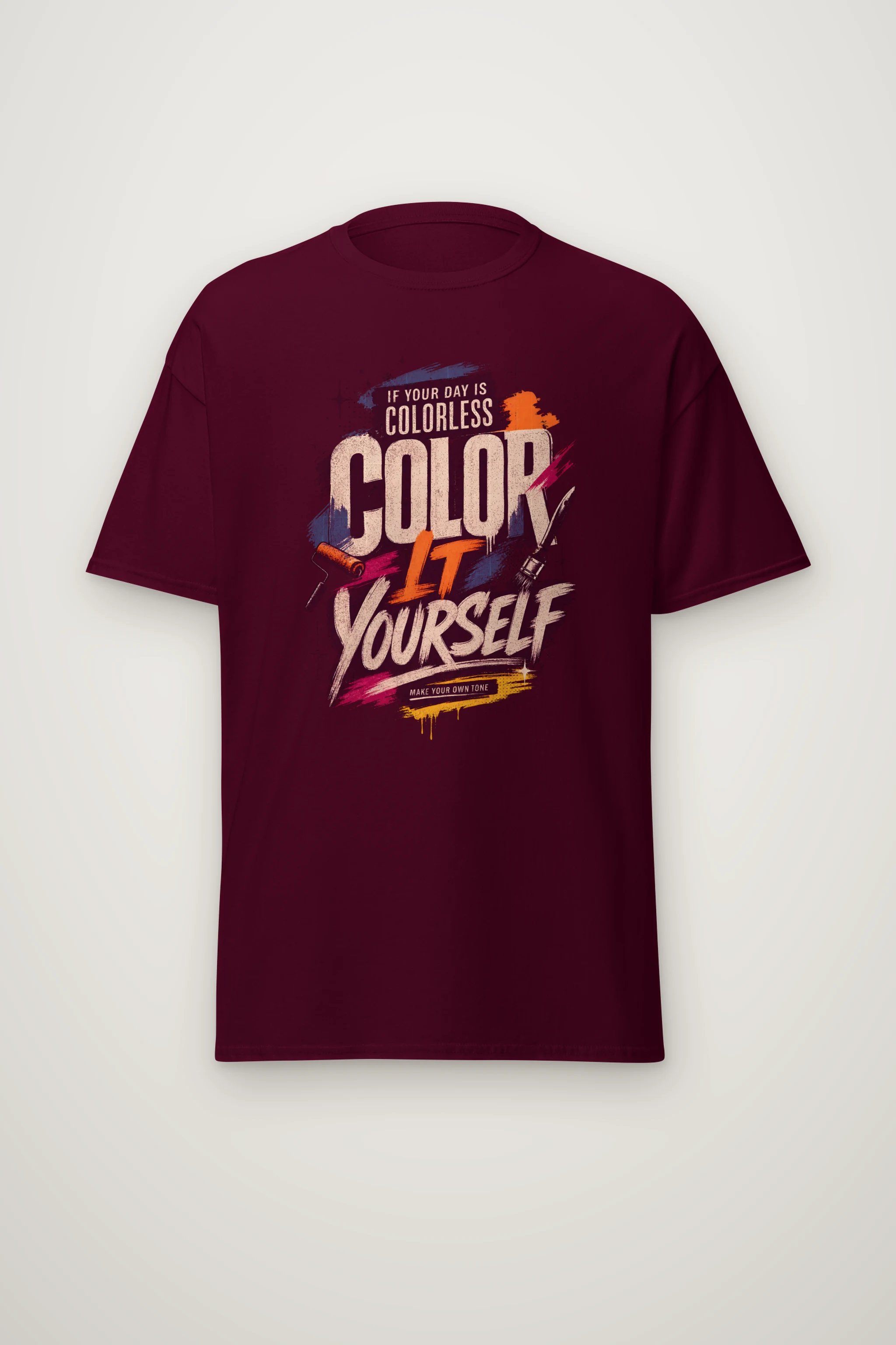 "Color Yourself" Heavyweight Unisex Crewneck T-shirt