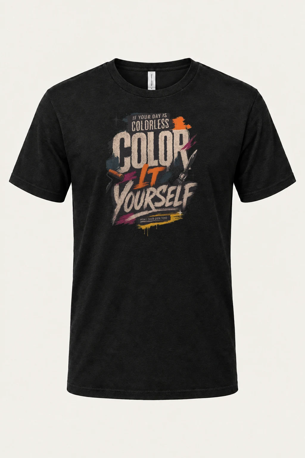 "Color Yourself" Heavyweight Unisex Crewneck T-shirt | Gildan 5000