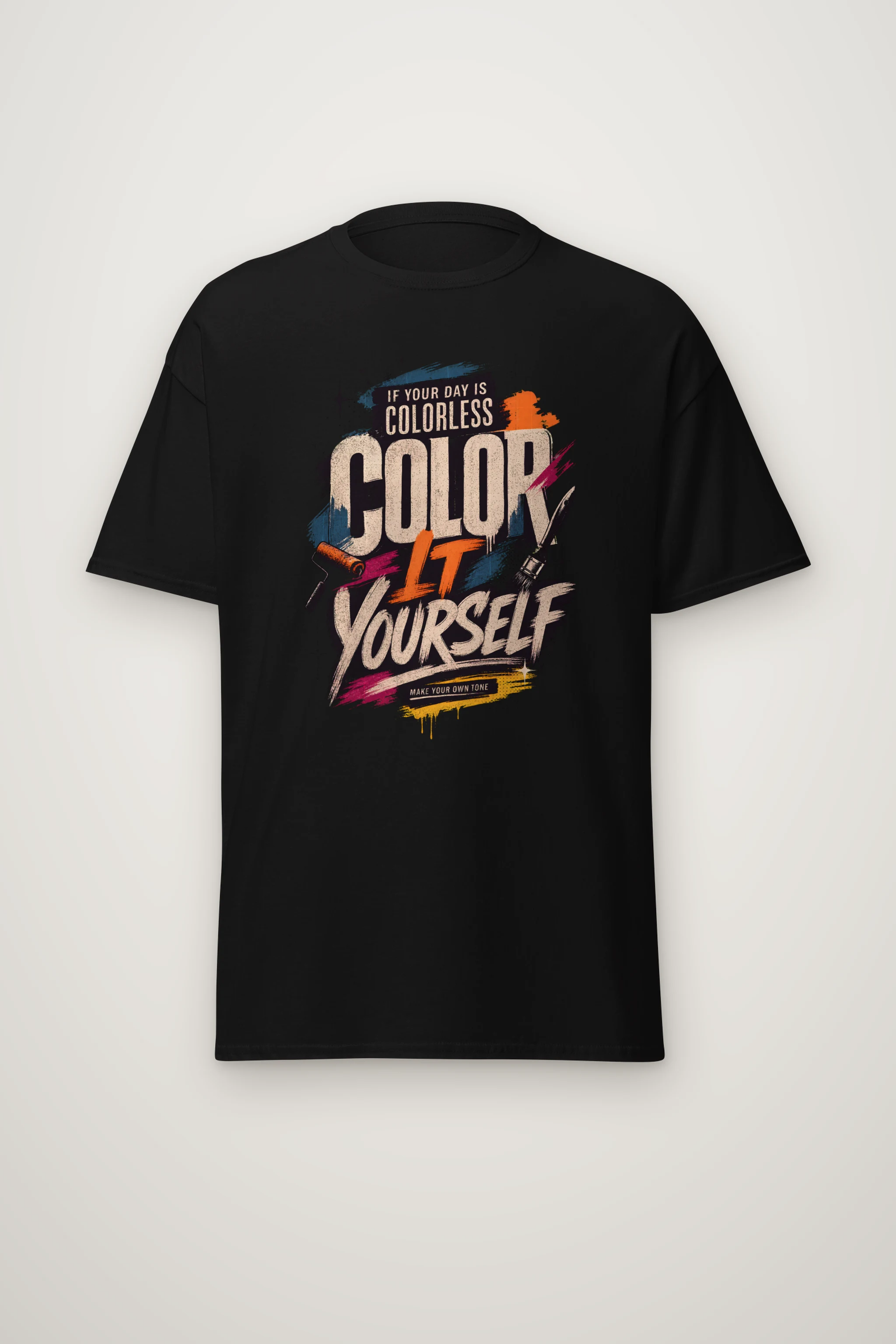 "Color Yourself" Heavyweight Unisex Crewneck T-shirt
