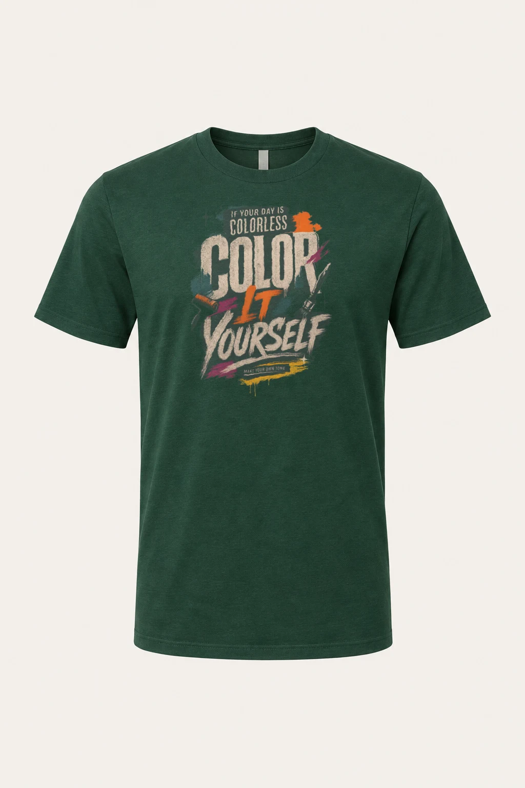 "Color Yourself" Heavyweight Unisex Crewneck T-shirt | Gildan 5000