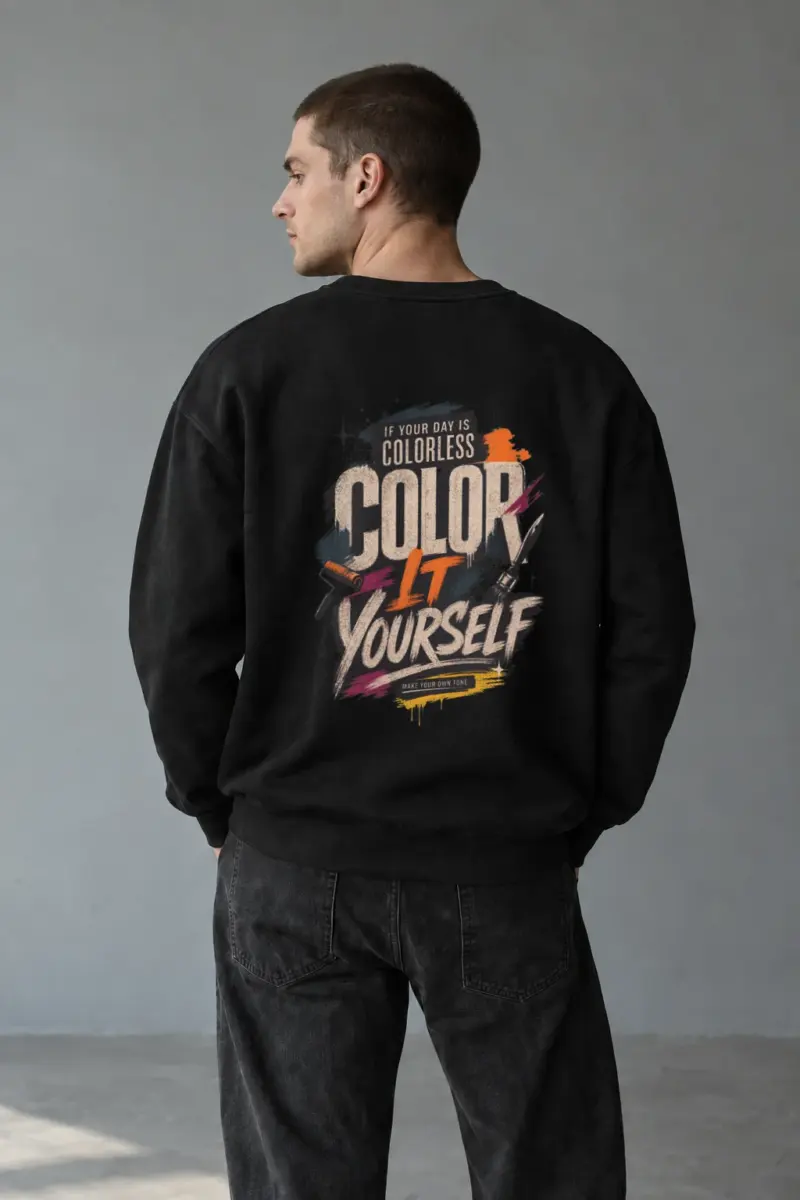 "Color Yourself" Unisex Sponge Fleece Crewneck Sweatshirt | Bella + Canvas 3901